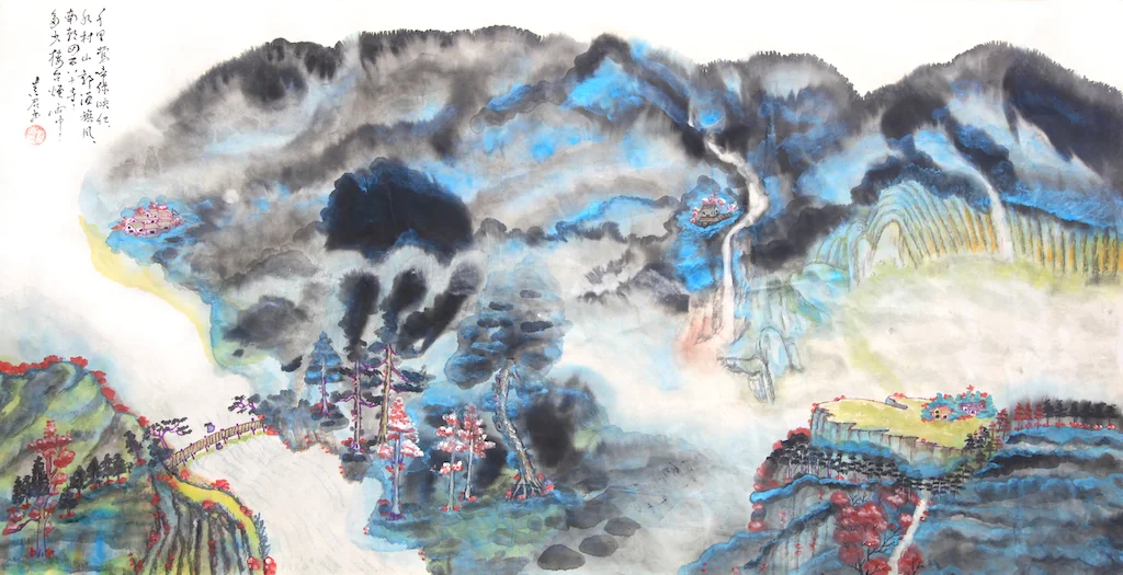 Hidden Temples in Blue Mist · Details