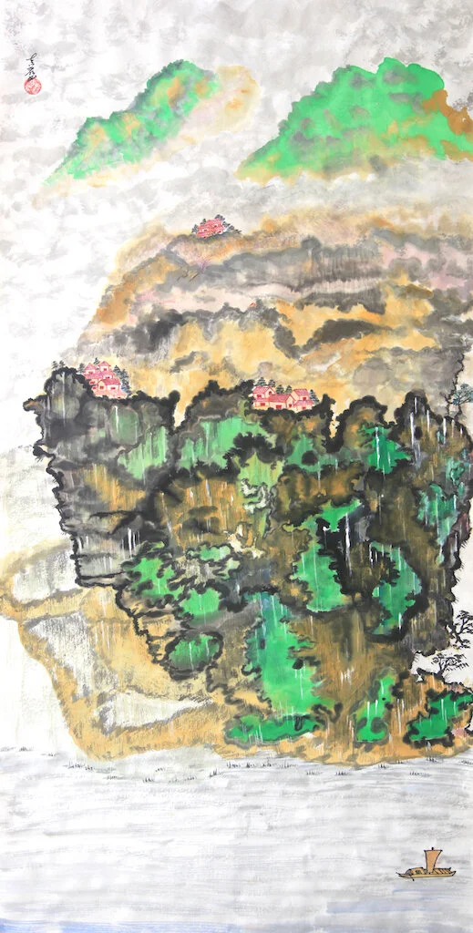 Jade Mountains in the Rain · Details