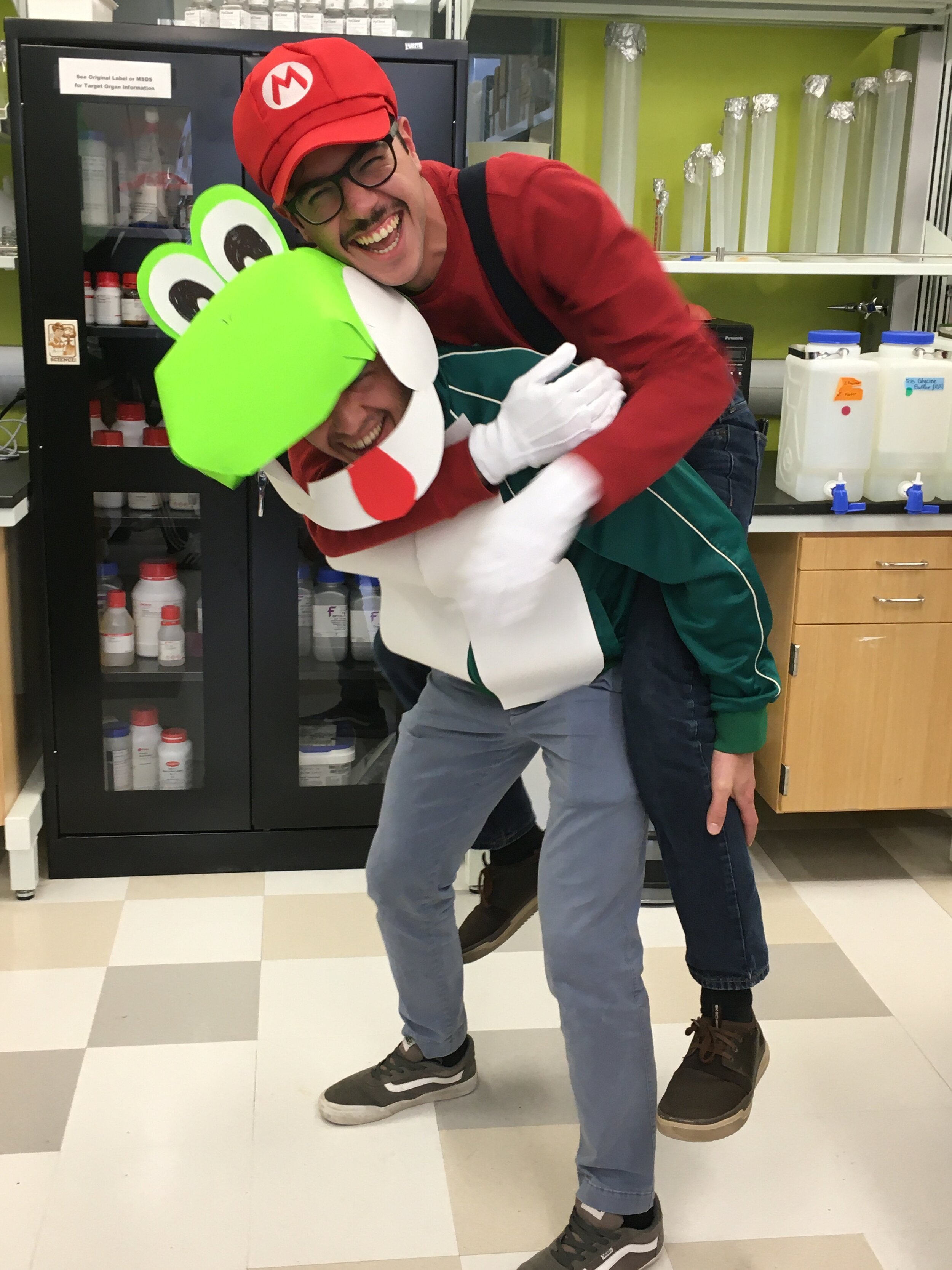 Yoshi and Mario