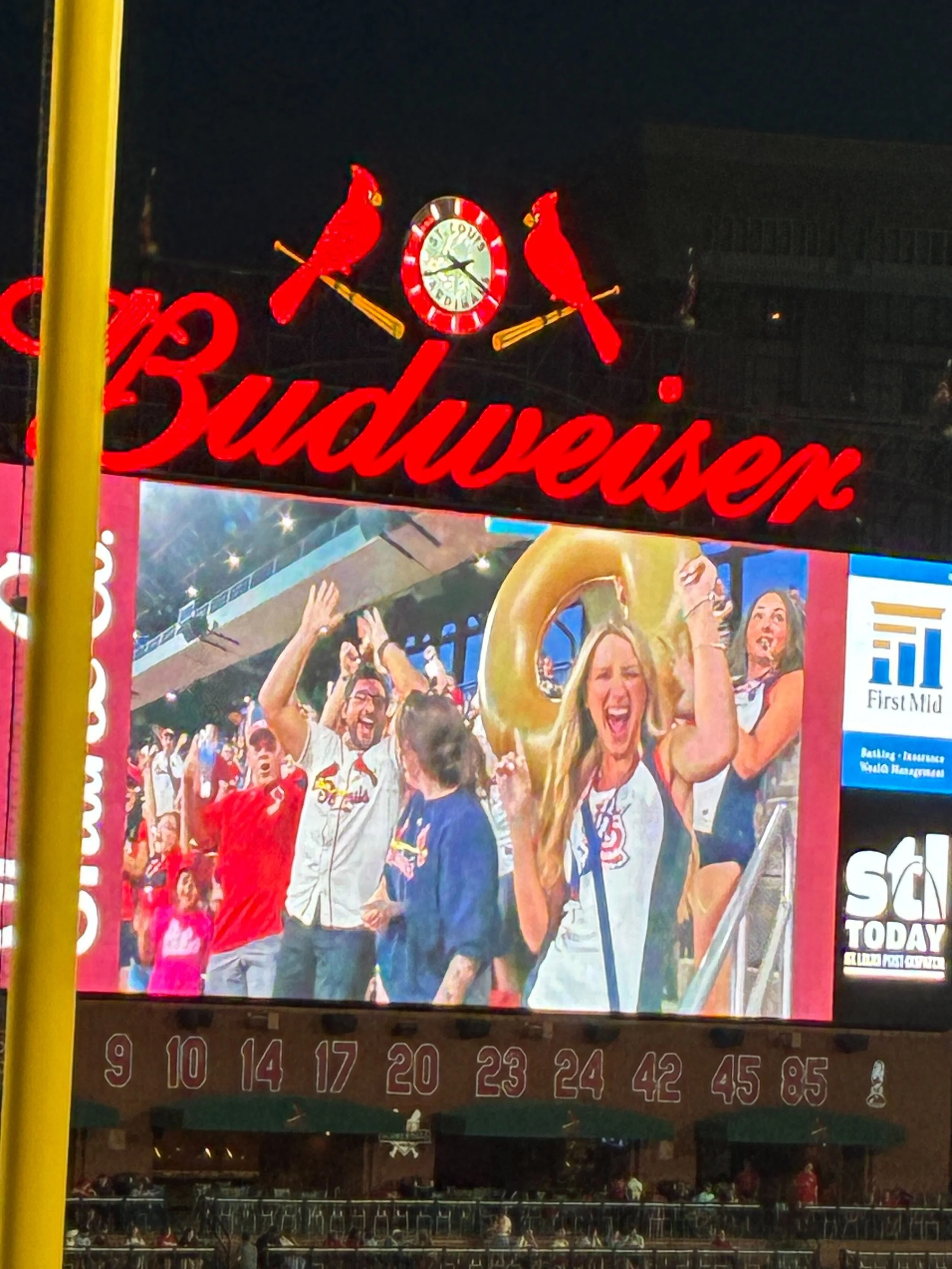 We won and made it on the jumbotron!