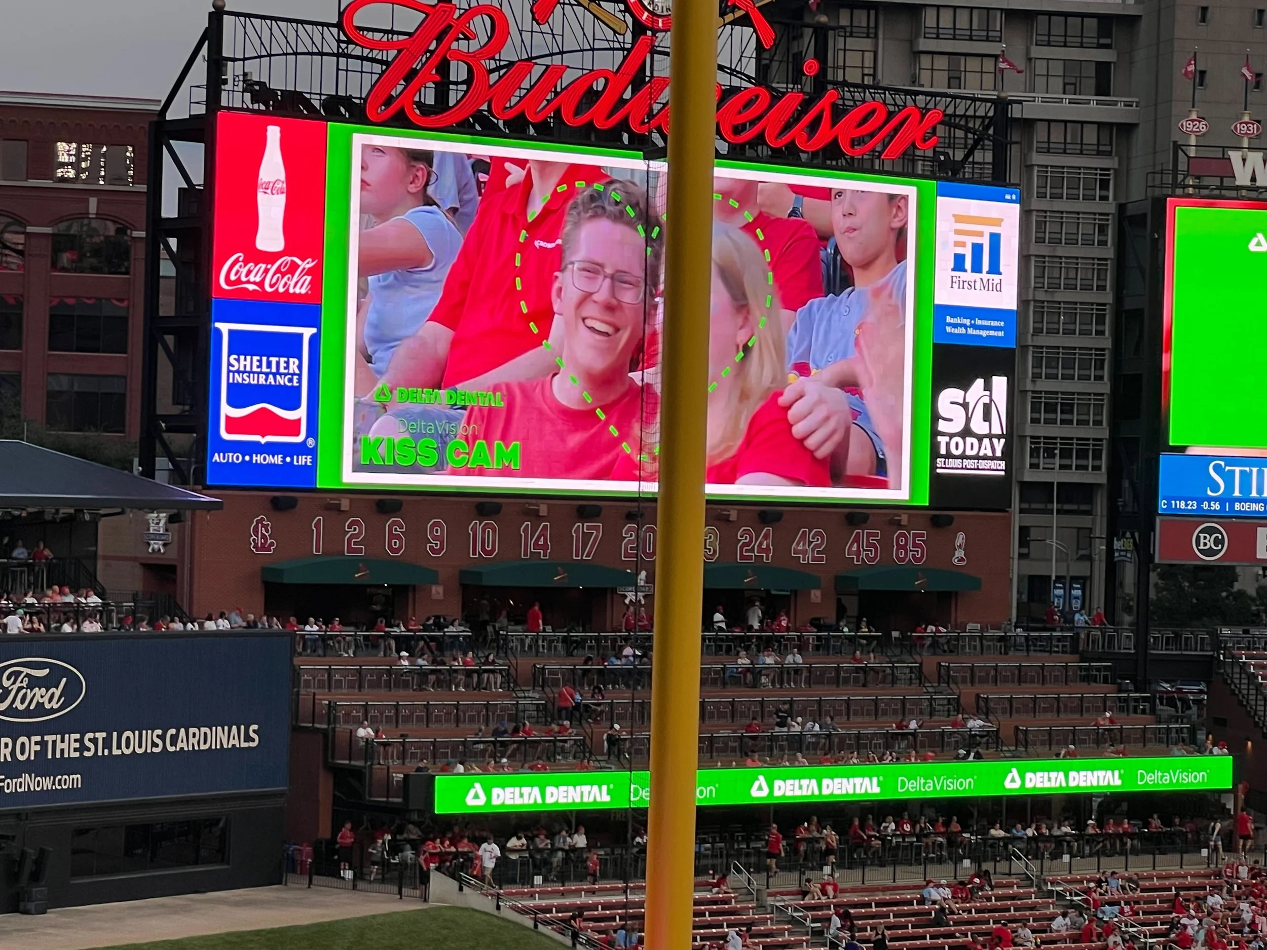 TWICE! We got lucky seats for this game