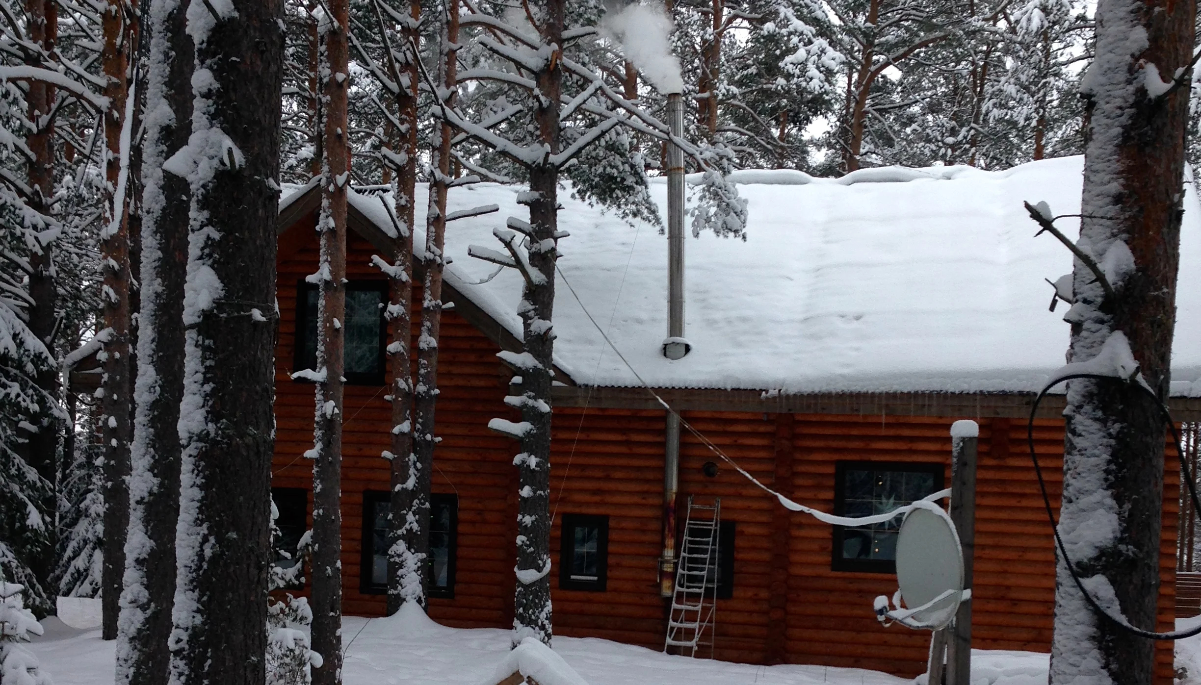 Our awesome cabin, in the middle of the woods!