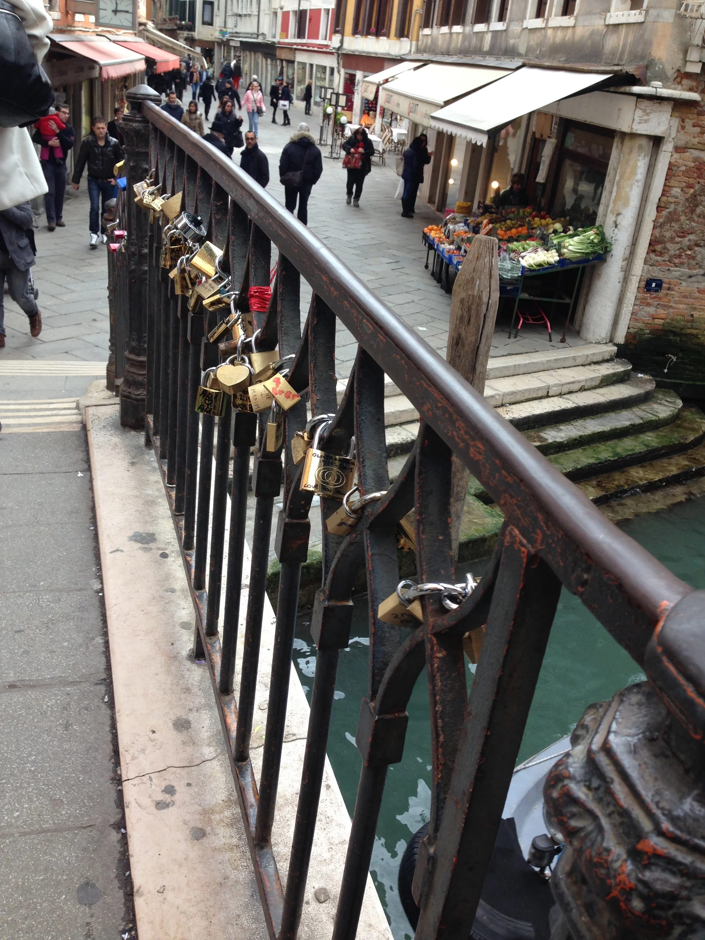 Venice's very own lock bridge!