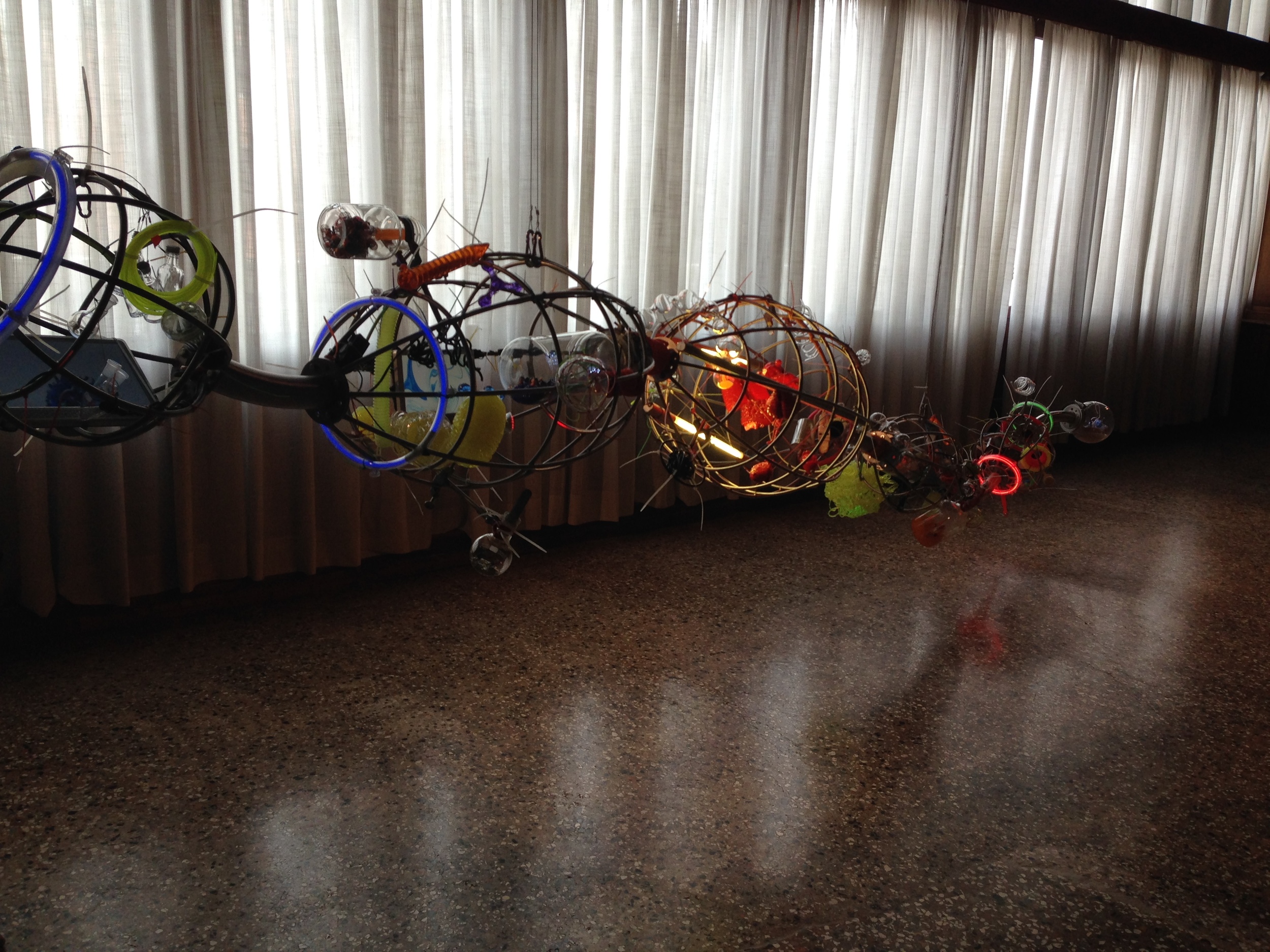 From the glass and light exhibit.