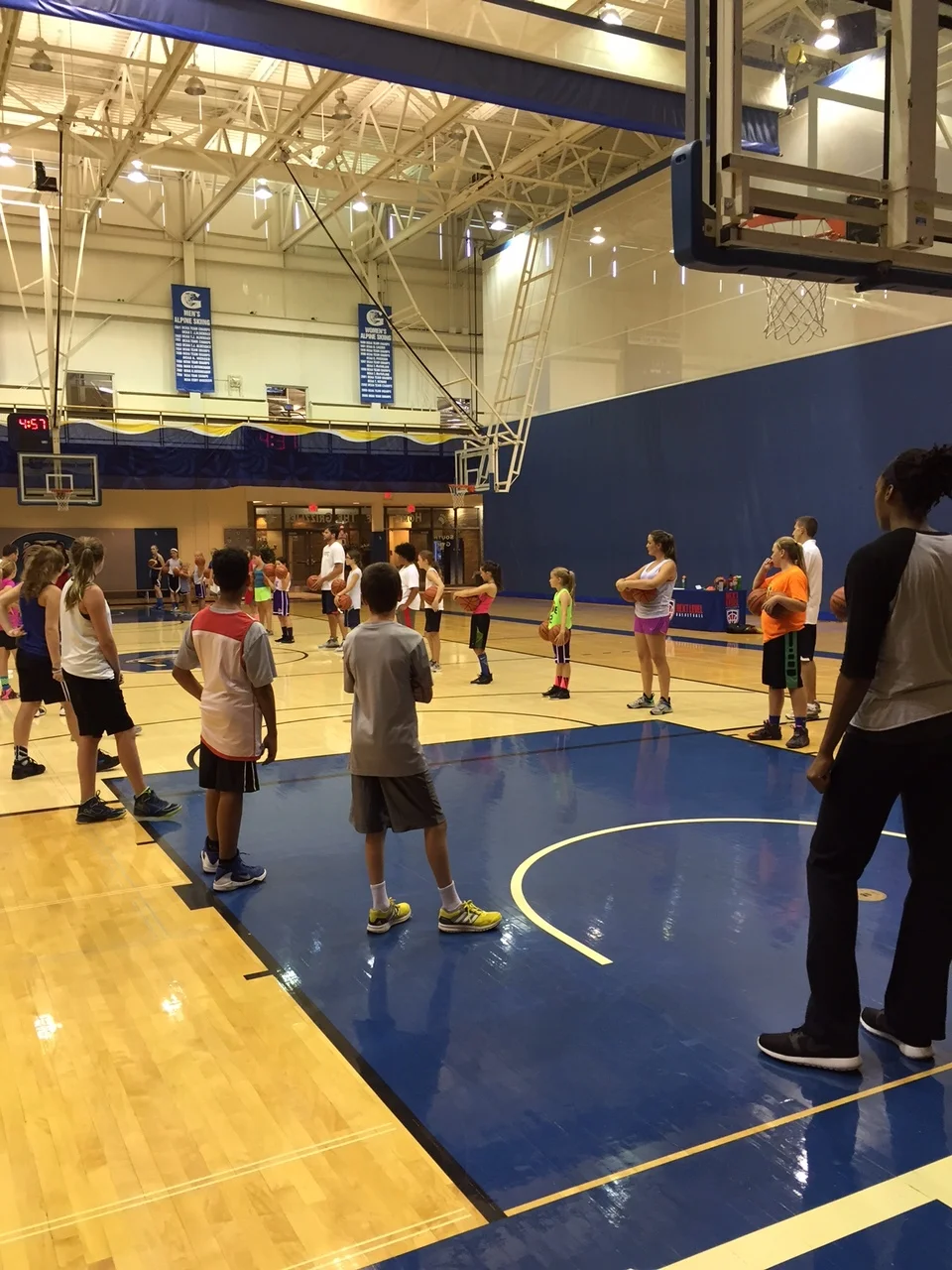 Getting ready to do some more ball handling!