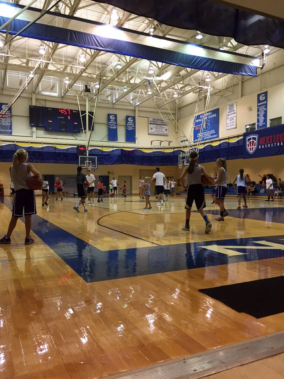 Girls clinic listening intently to instruction and correction!