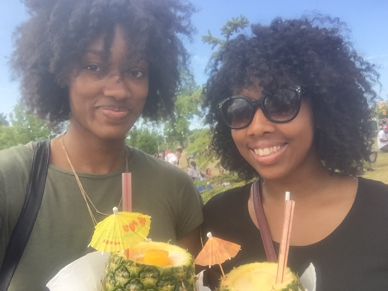 I got a pineapple mango mix, while my sister just had pineapple. #Delicious