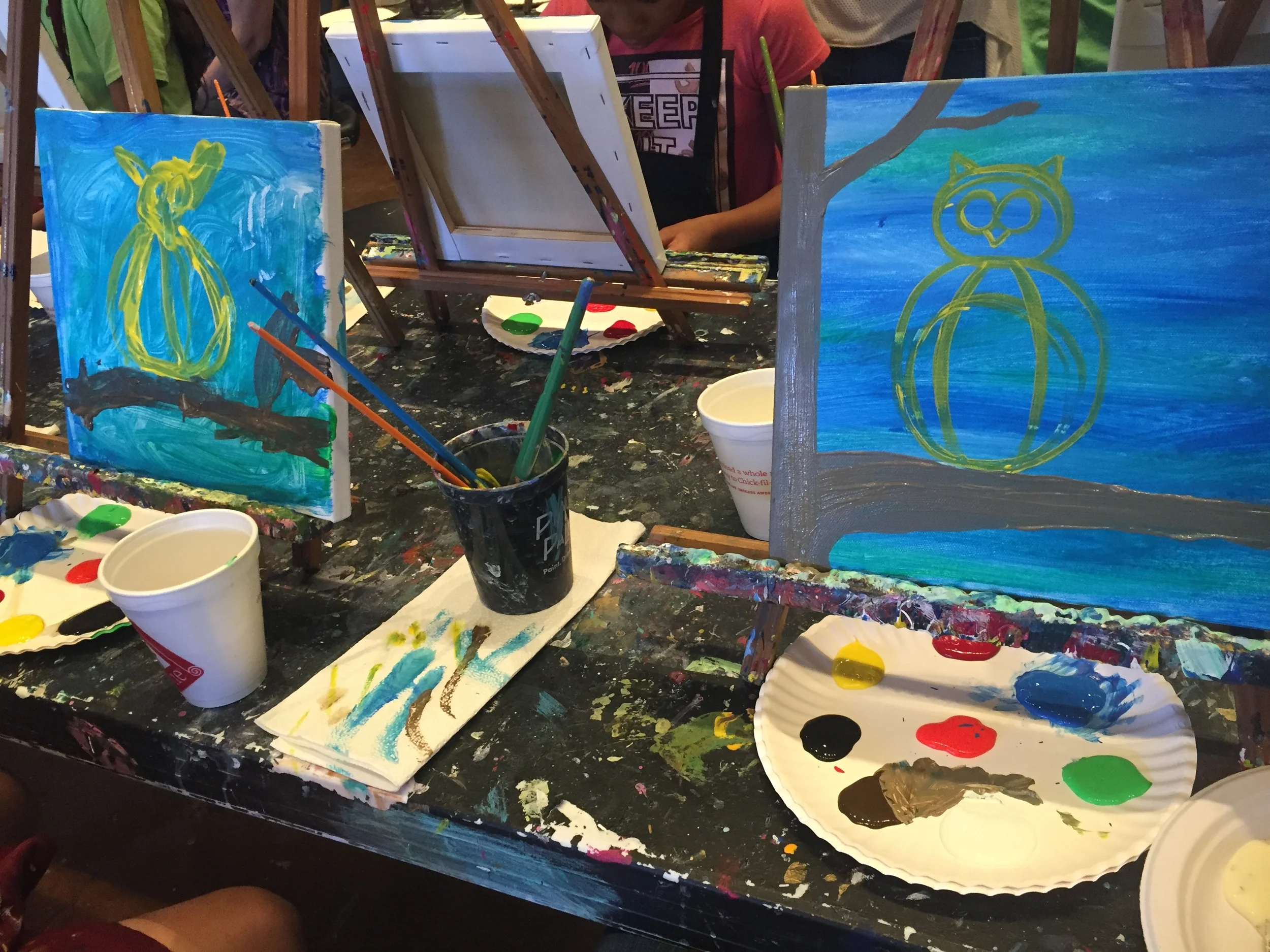 Making progress, now working on our owls!