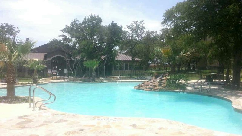 The pool at my apartment complex, pretty, peaceful and relaxing.
