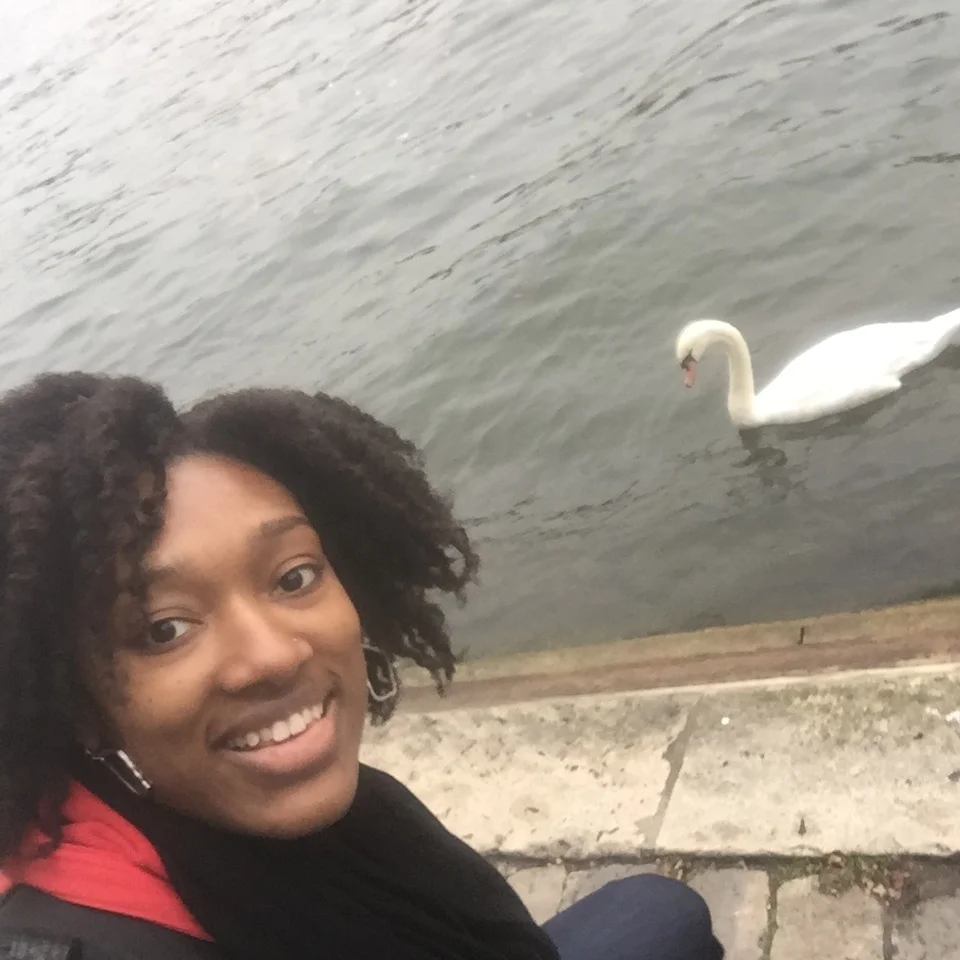 Selfie with a Swan.
