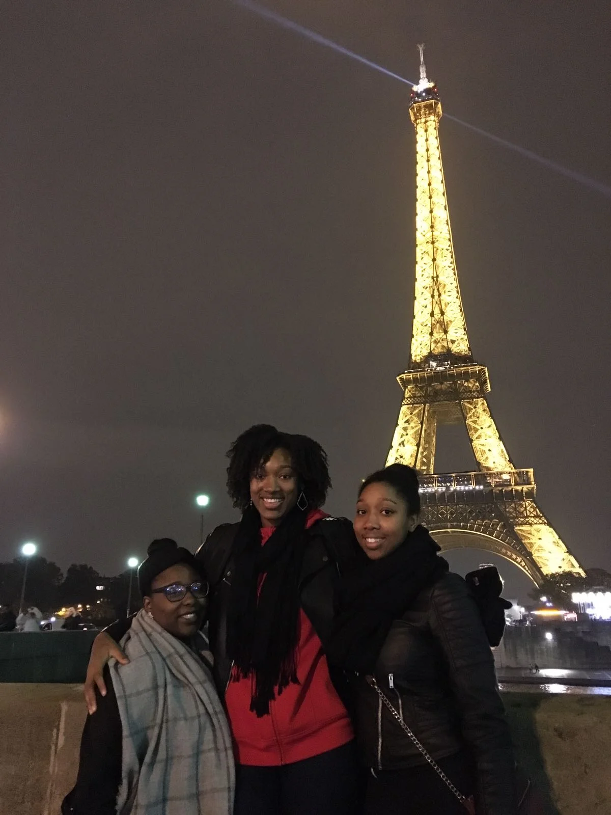 The Eiffel Tower makes for a beautiful backdrop.