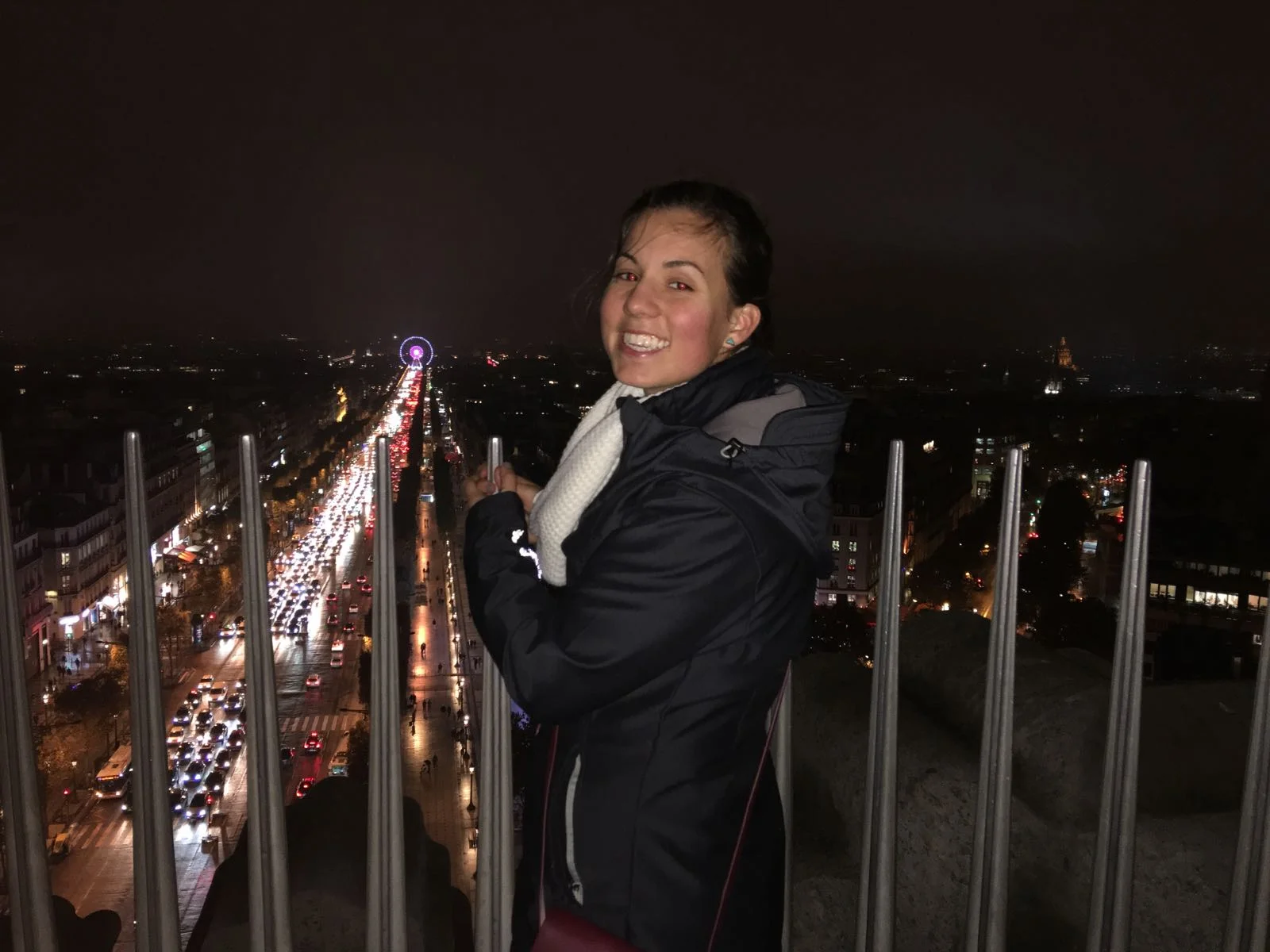 Kayla at the top of the Arc de Triomphe!
