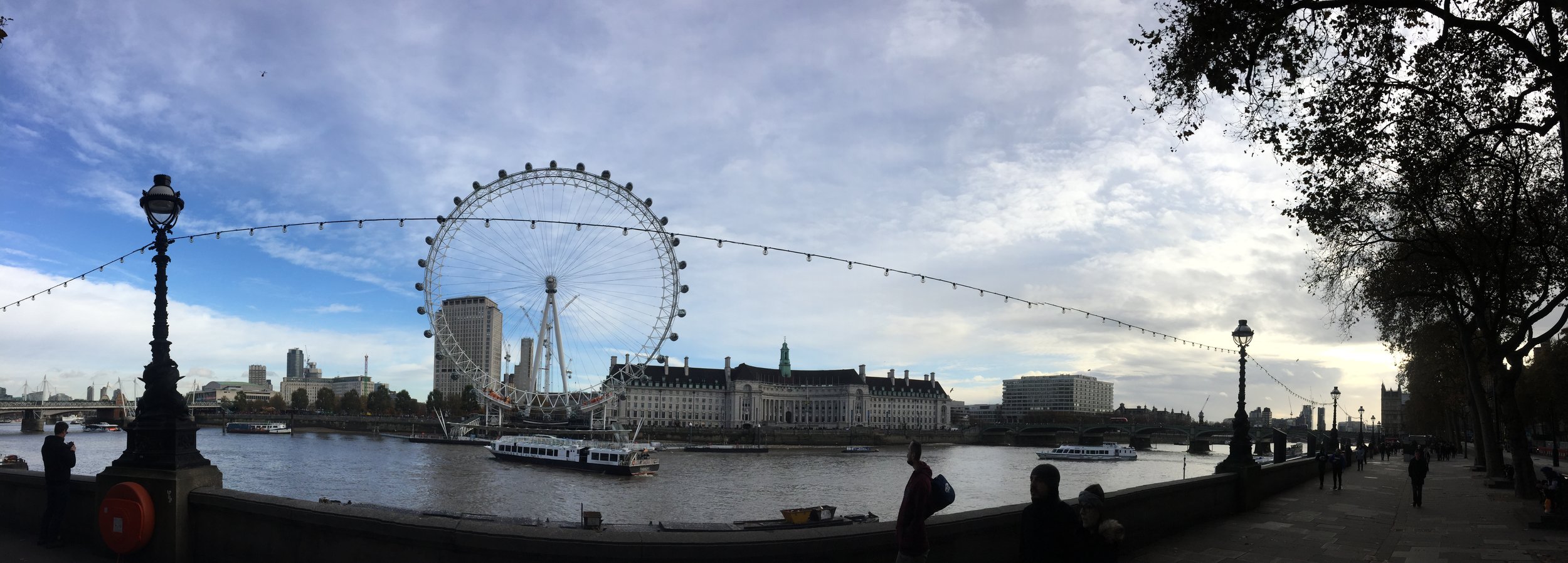 Panoramic view of the London Eye!
