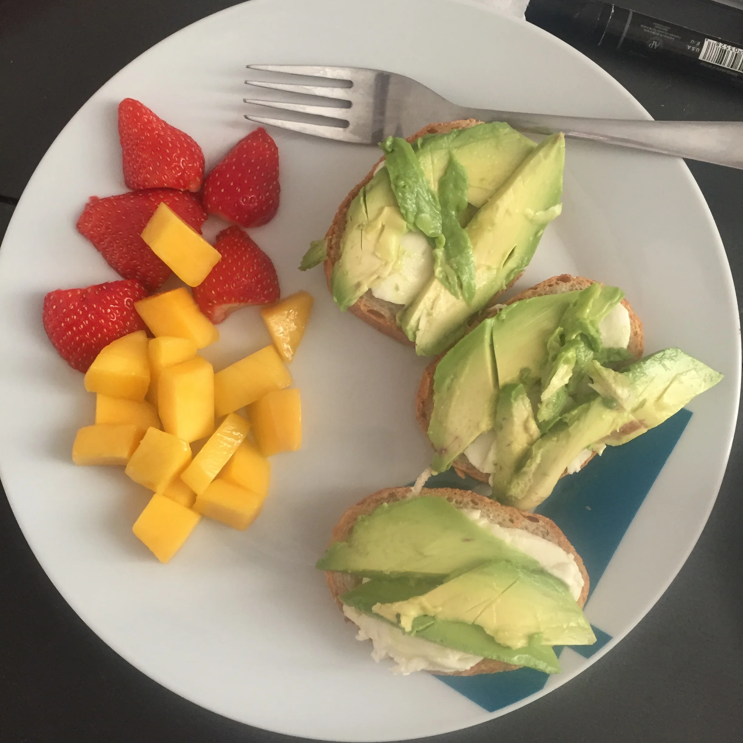 Just a little colorful pre practice snack.