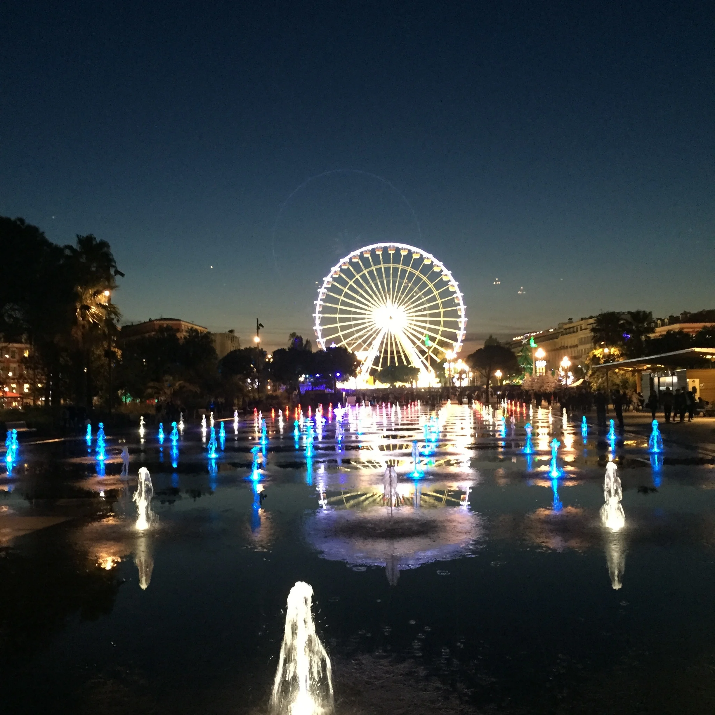 Views, the water show was lovely.