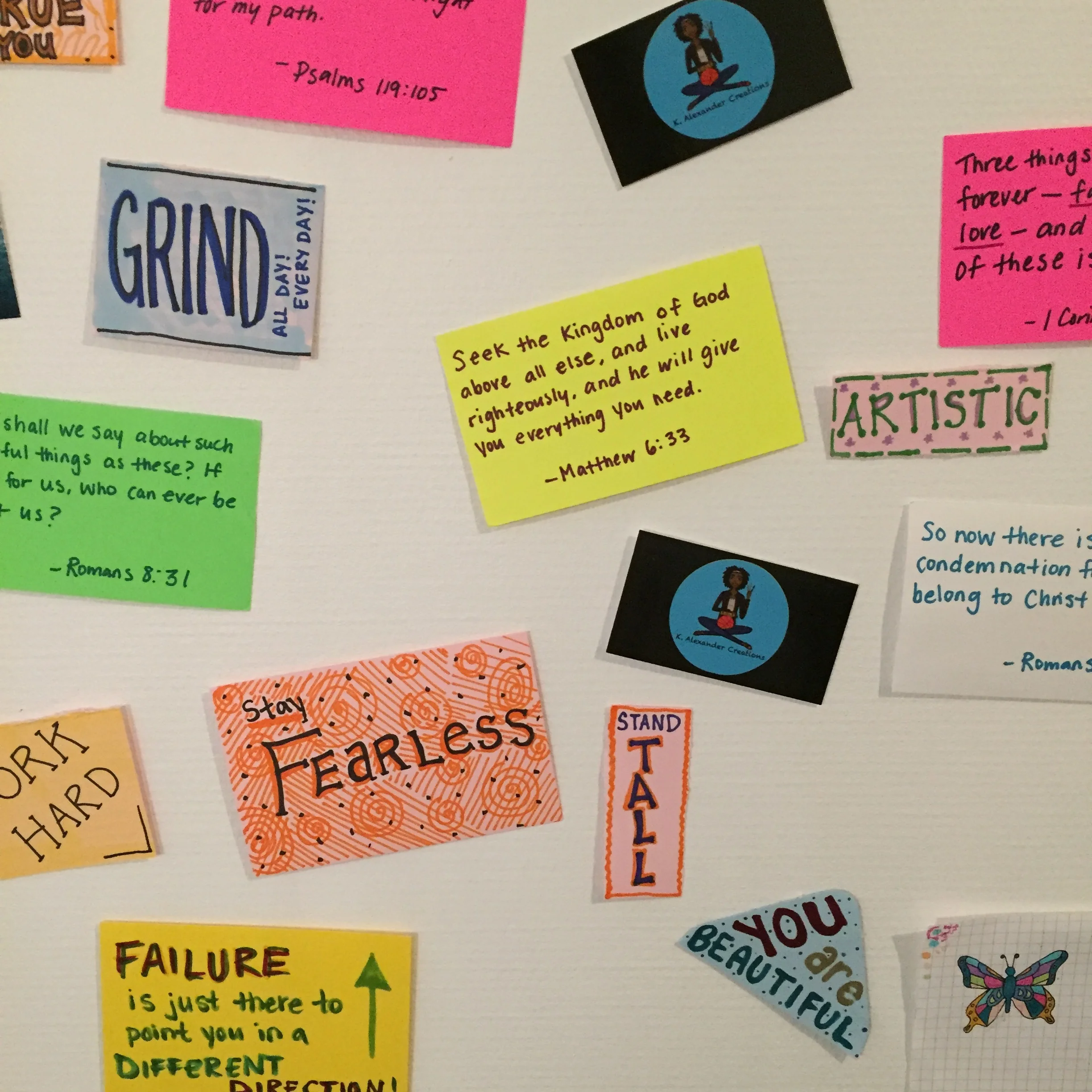 My wall is nowhere near complete, what I love about it is that I'm constantly adding to it!