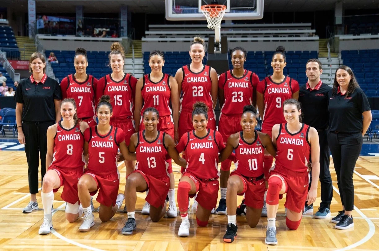Team photo before our exhibition game against the USA on September 8, 2018 at Webster Bank Arena.