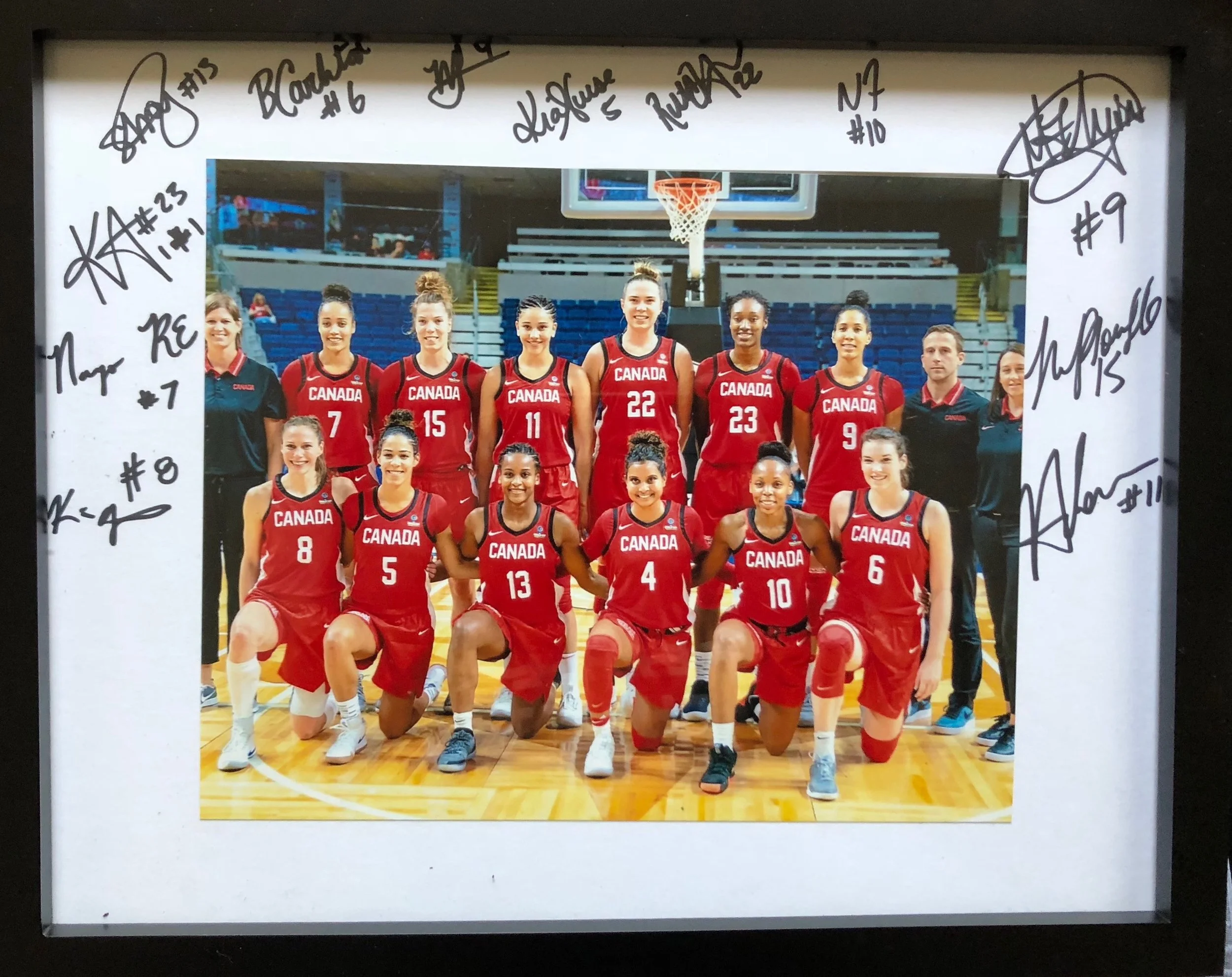 Parting gift, curtesy of my teammates and coaching staff.