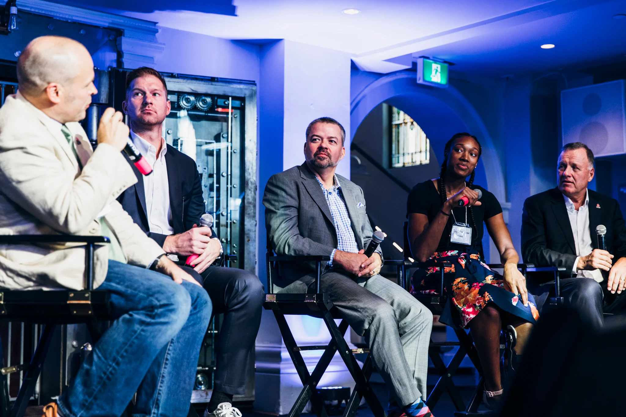 Panelist: Mark Starkey, Dan MacKenzie, myself, and John Mills. Photo courtesy of NBA Canada.