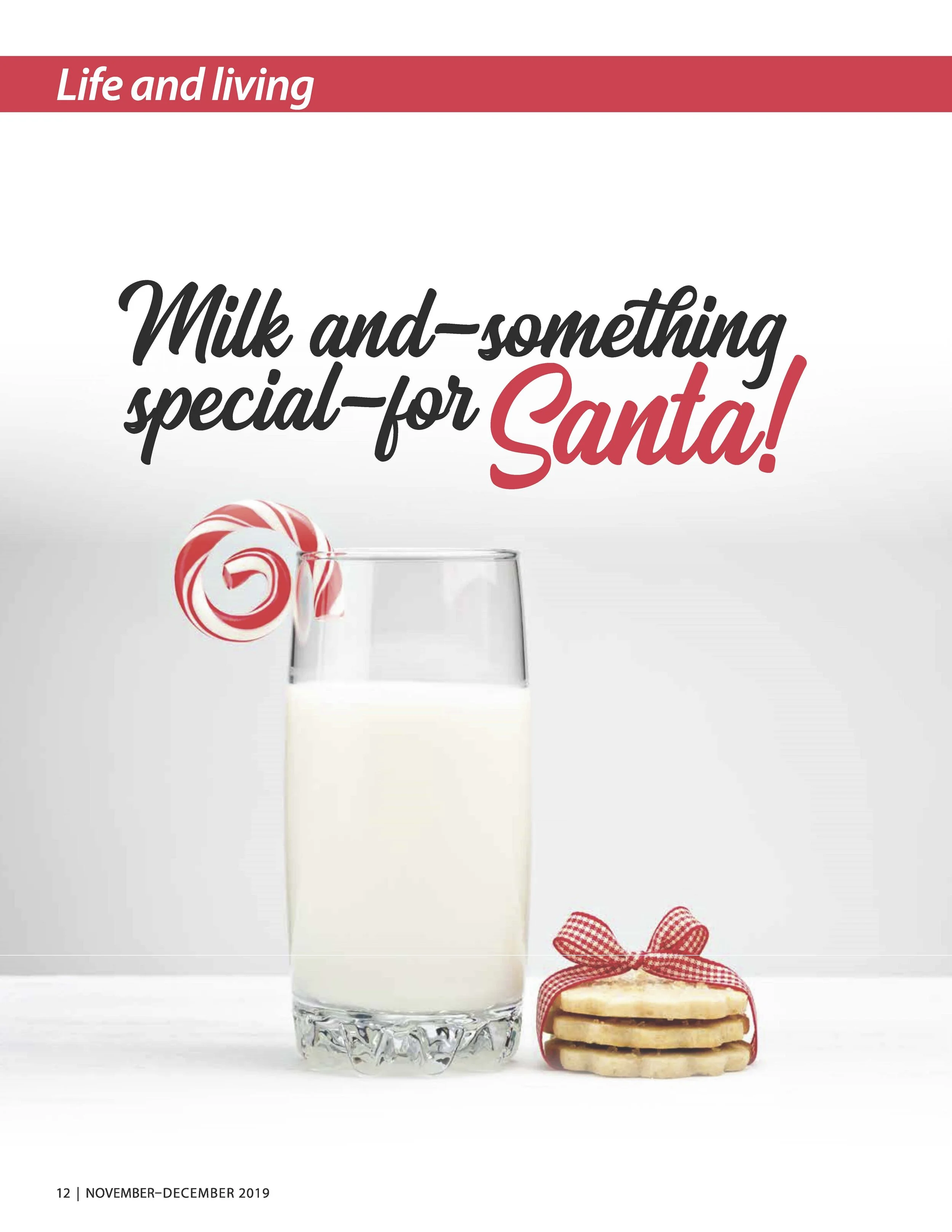 Milk and -Something Special - For Santa