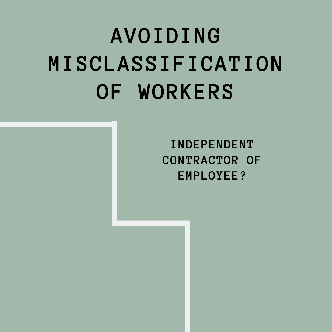 Avoiding misclassification of workers