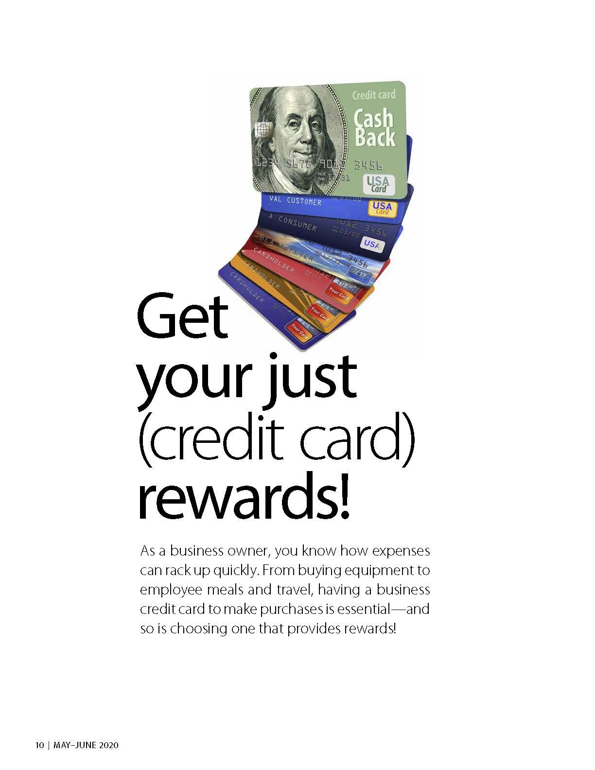 Get your just (credit card) rewards! 