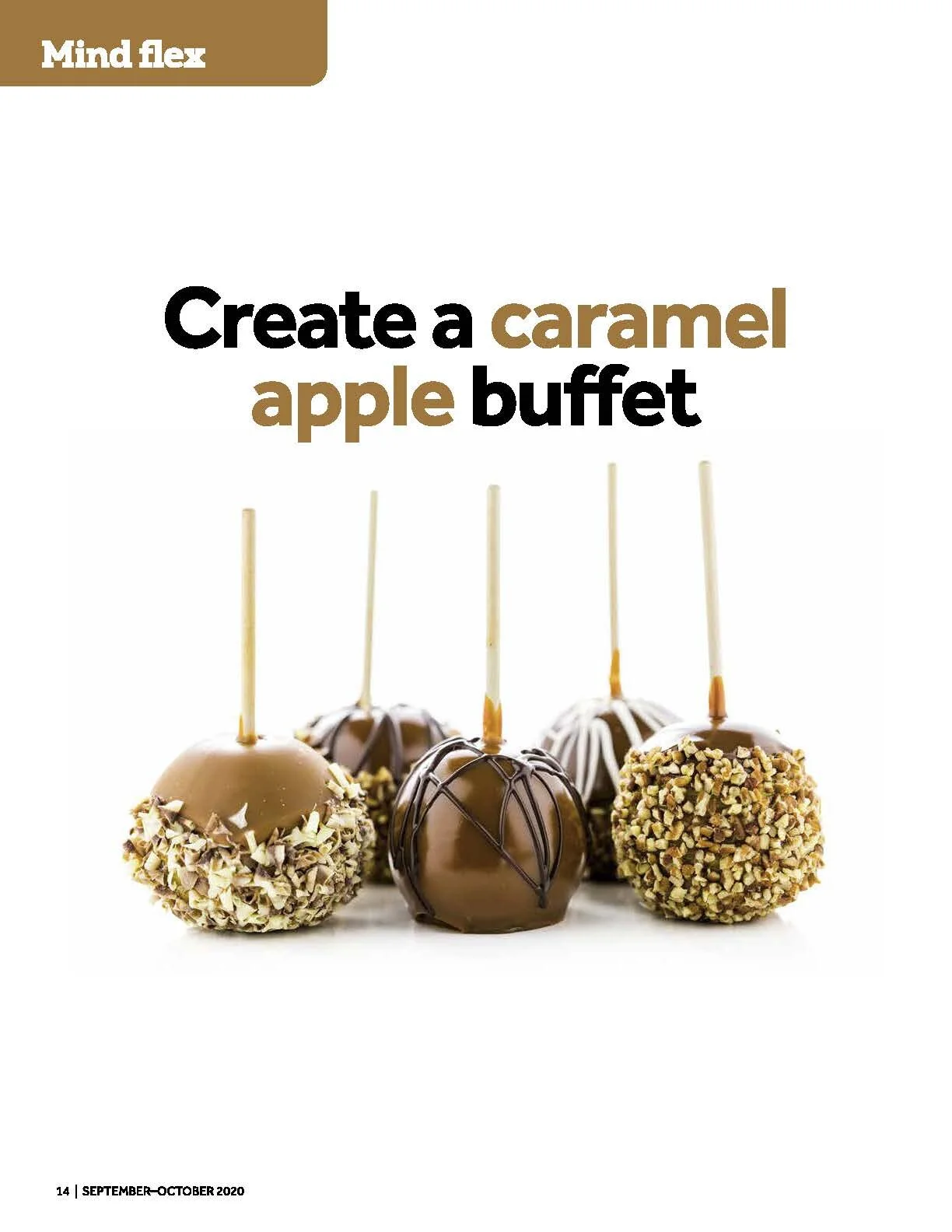 Create a caramel apple buffet