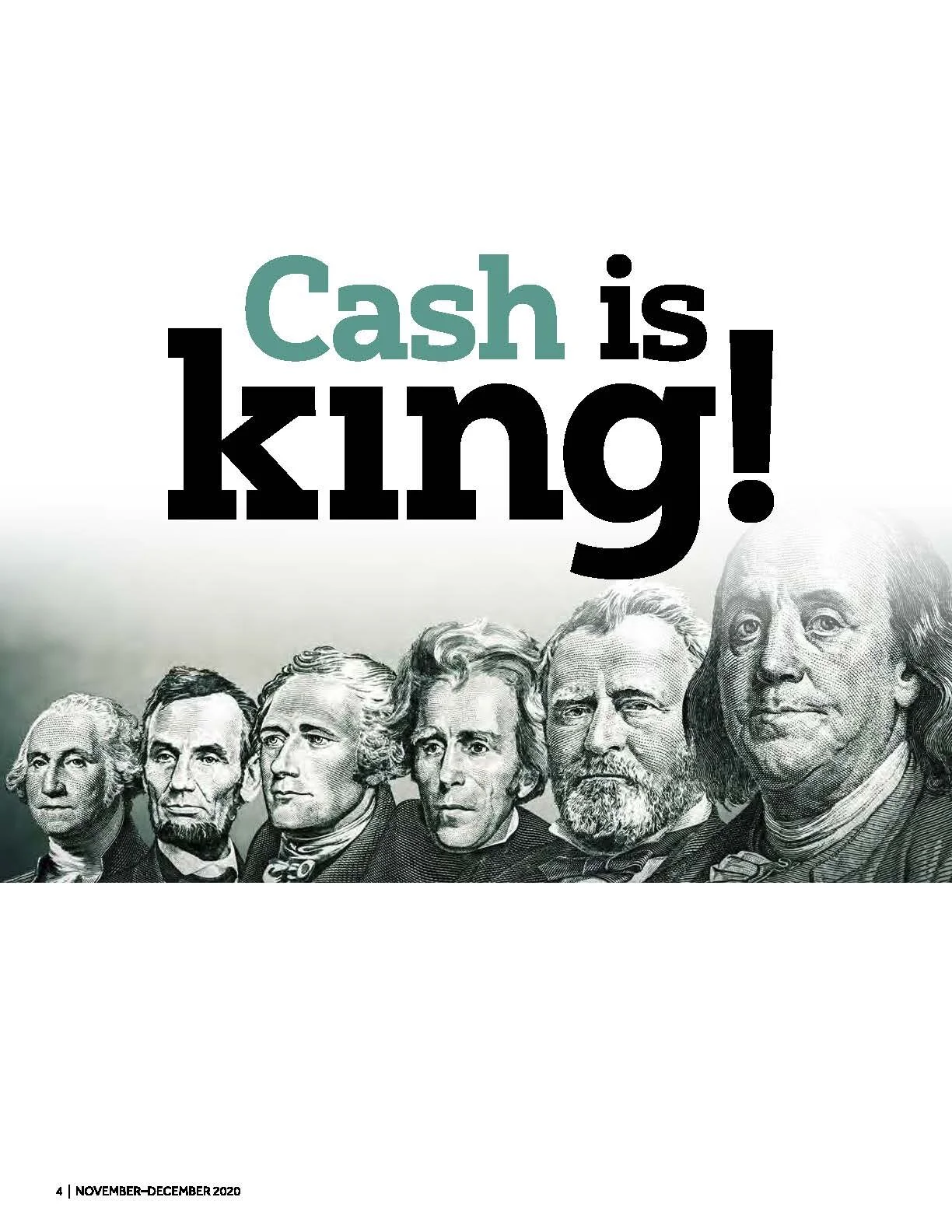 Cash is king!