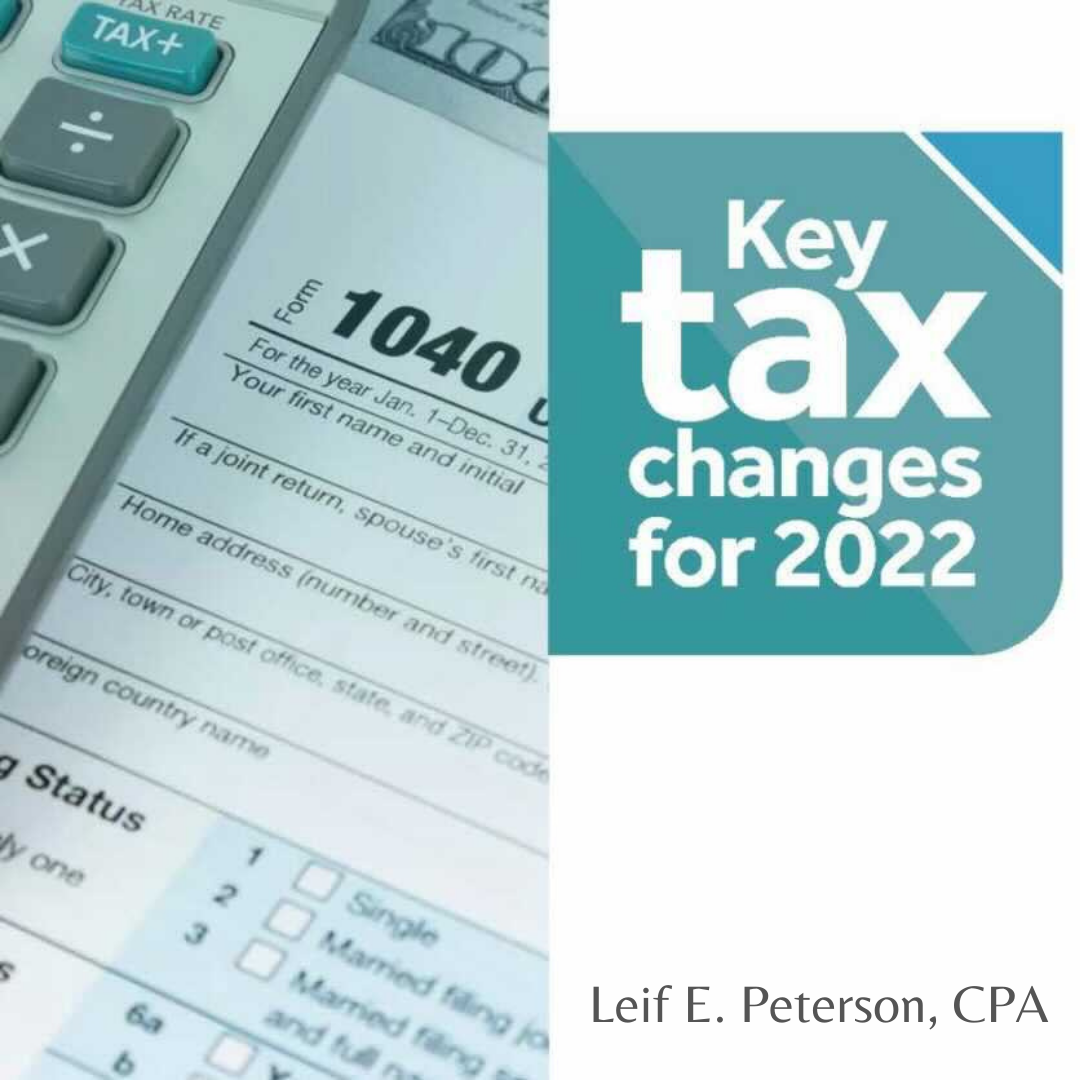 Key tax changes for 2022