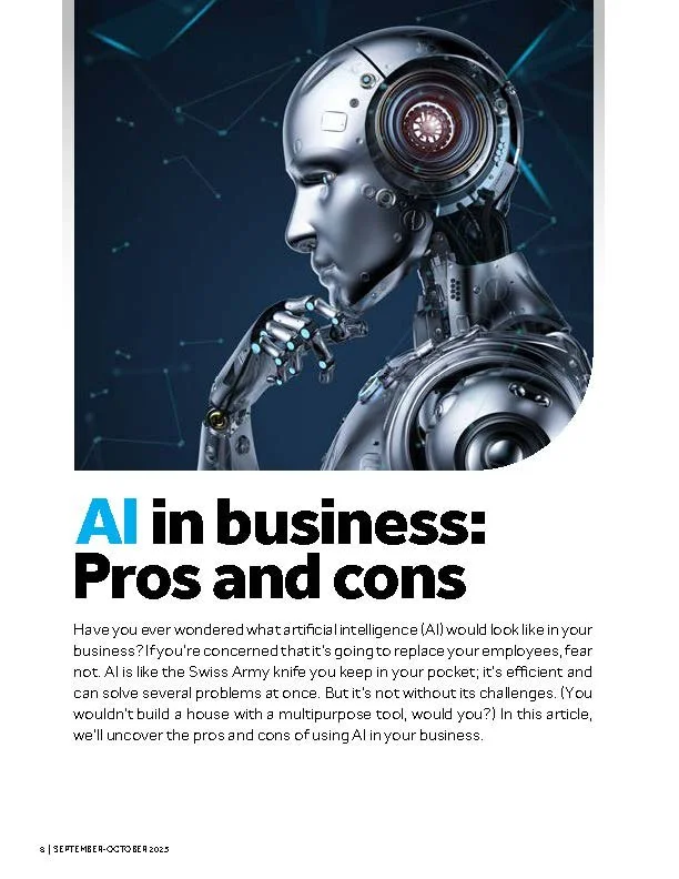 AI in business: Pros and cons