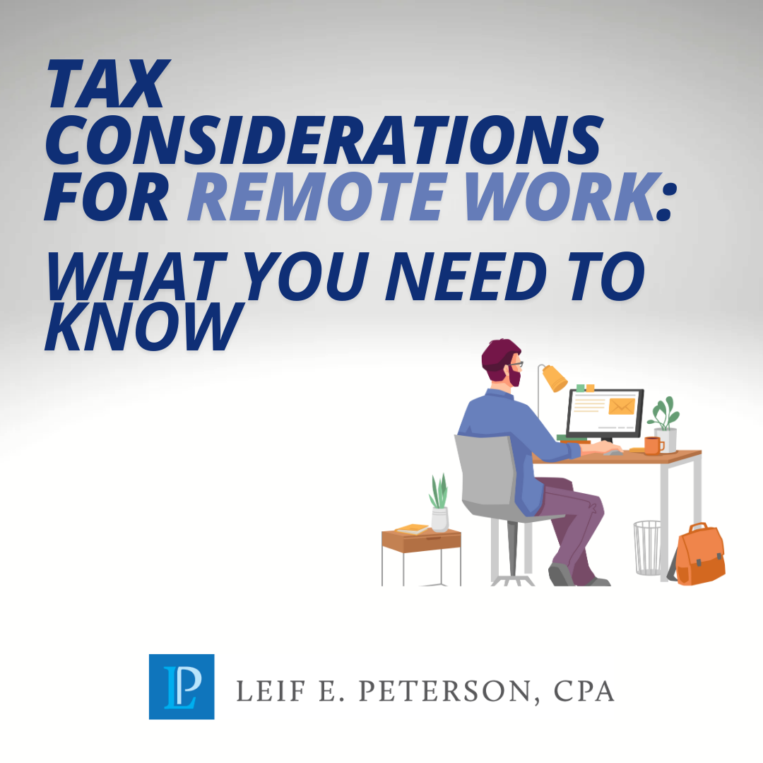 Tax considerations for remote work: What you need to know