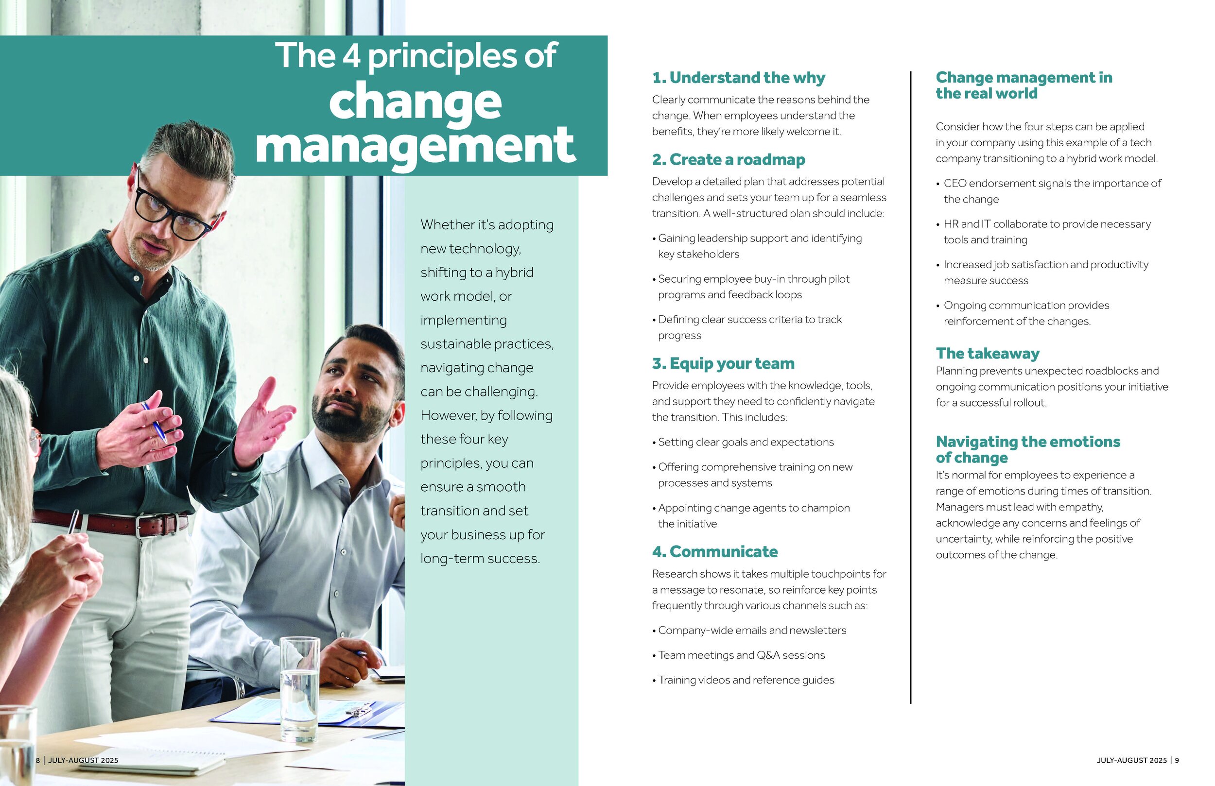 The 4 principles of change management — LEIF E. PETERSON, CPA