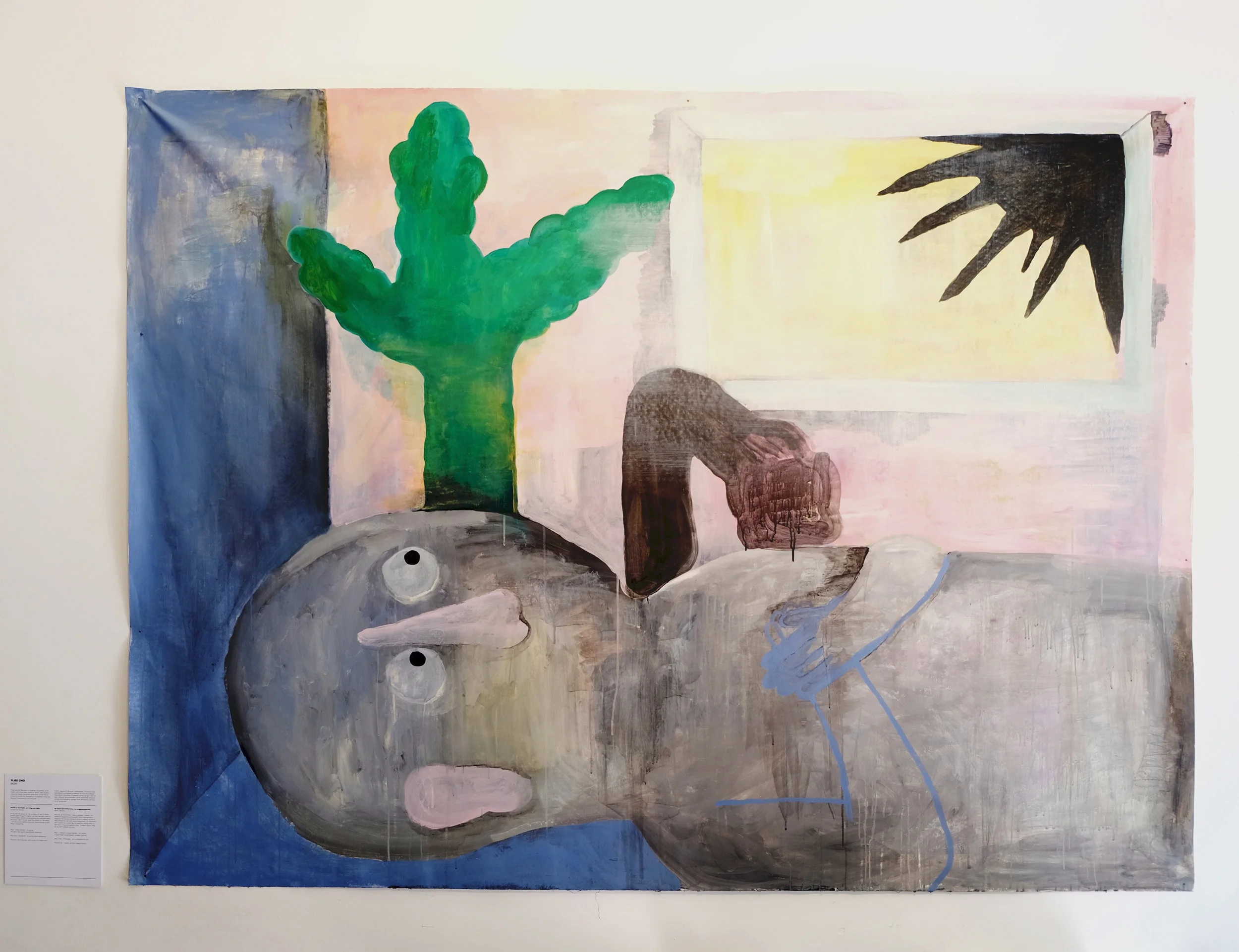 Dream is Inevitable and Unpredictable, 2018. Acrylic on canvas. Exhibited at Tinta Gallery in Budapest.