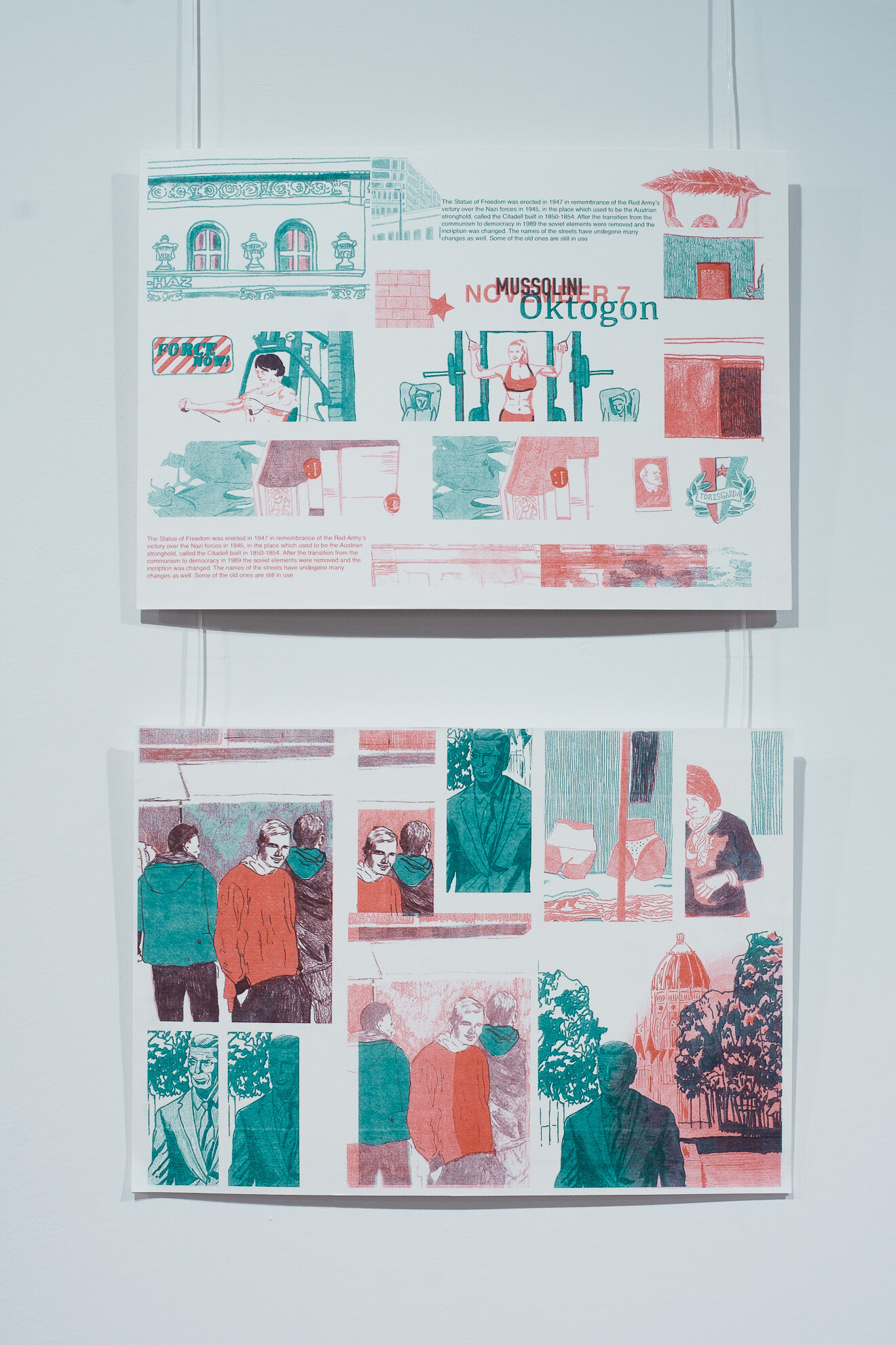  Zine pages, 2019, risograph print, 165 x 230 mm 