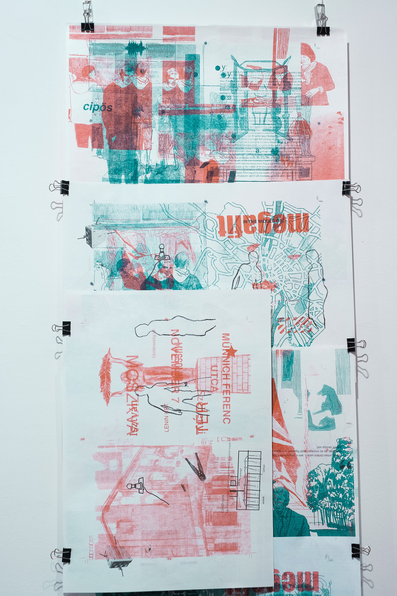  Book process, 2019, risograph print, 297 x 420mm 