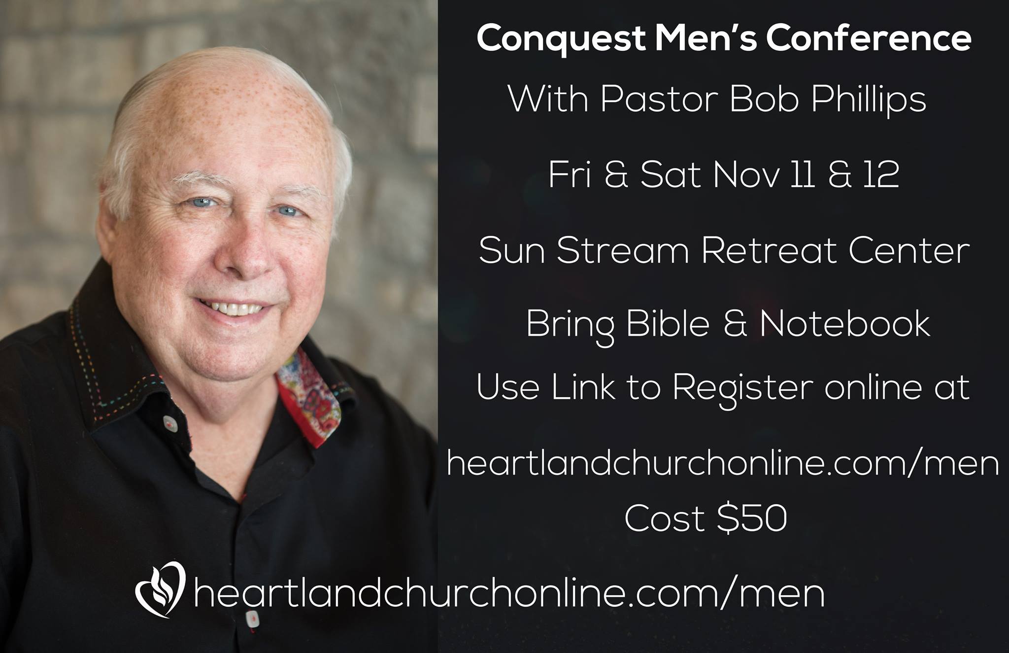 Sign up at heartlandchurchonline.com/men