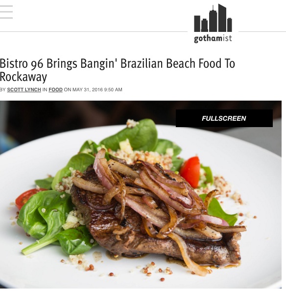 GOTHAMIST: MAY 2016 Bistro 96 Brings Bangin' Brazilian Beach Food To Rockaway