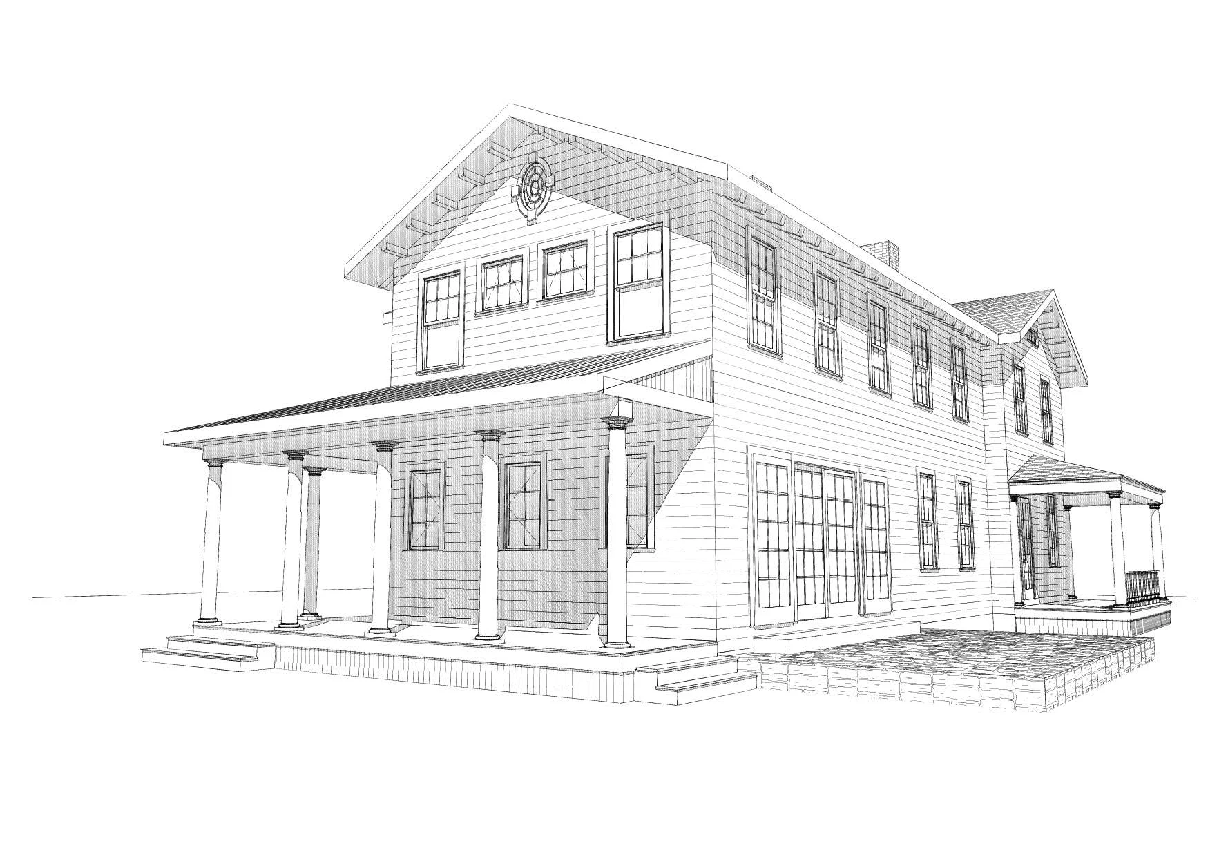 Swampscott Renovation Design Sketch 3