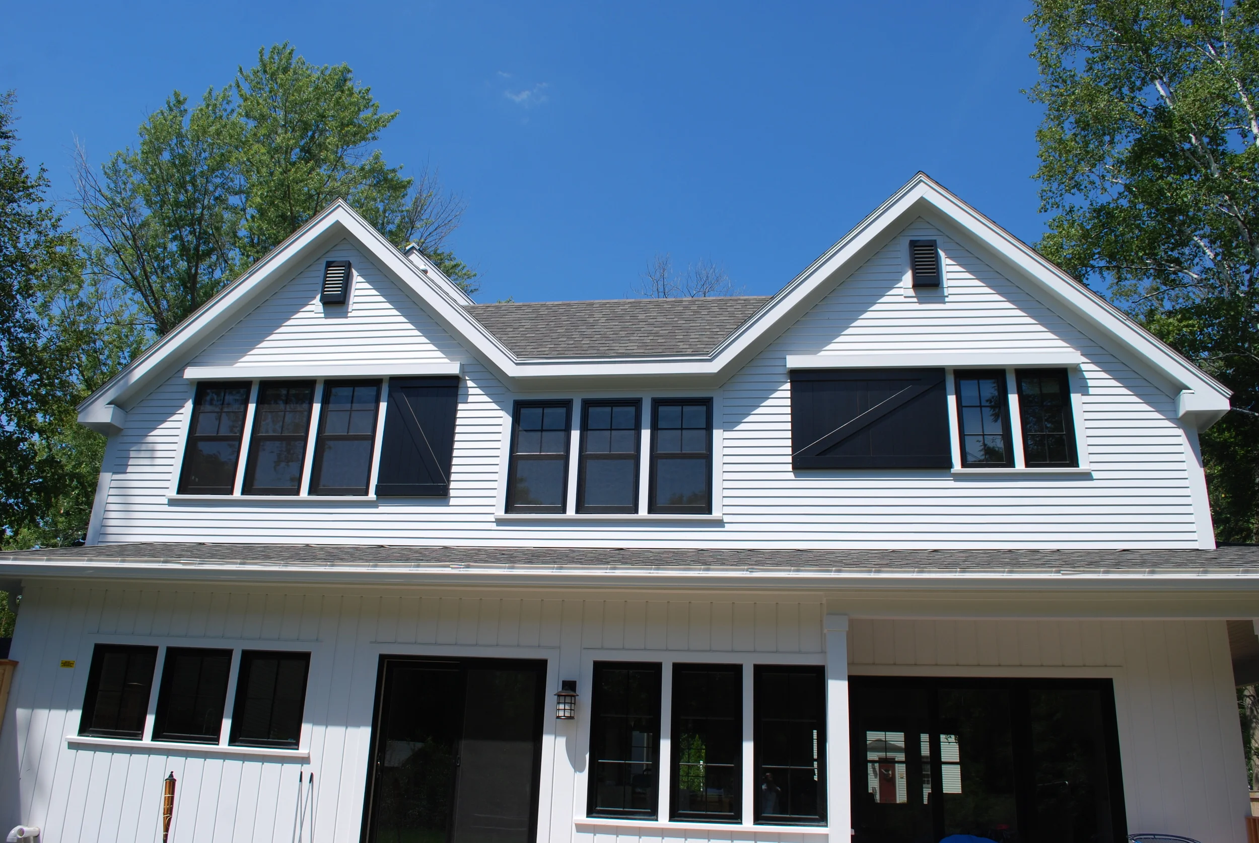 Modern Barn Double Gable Face