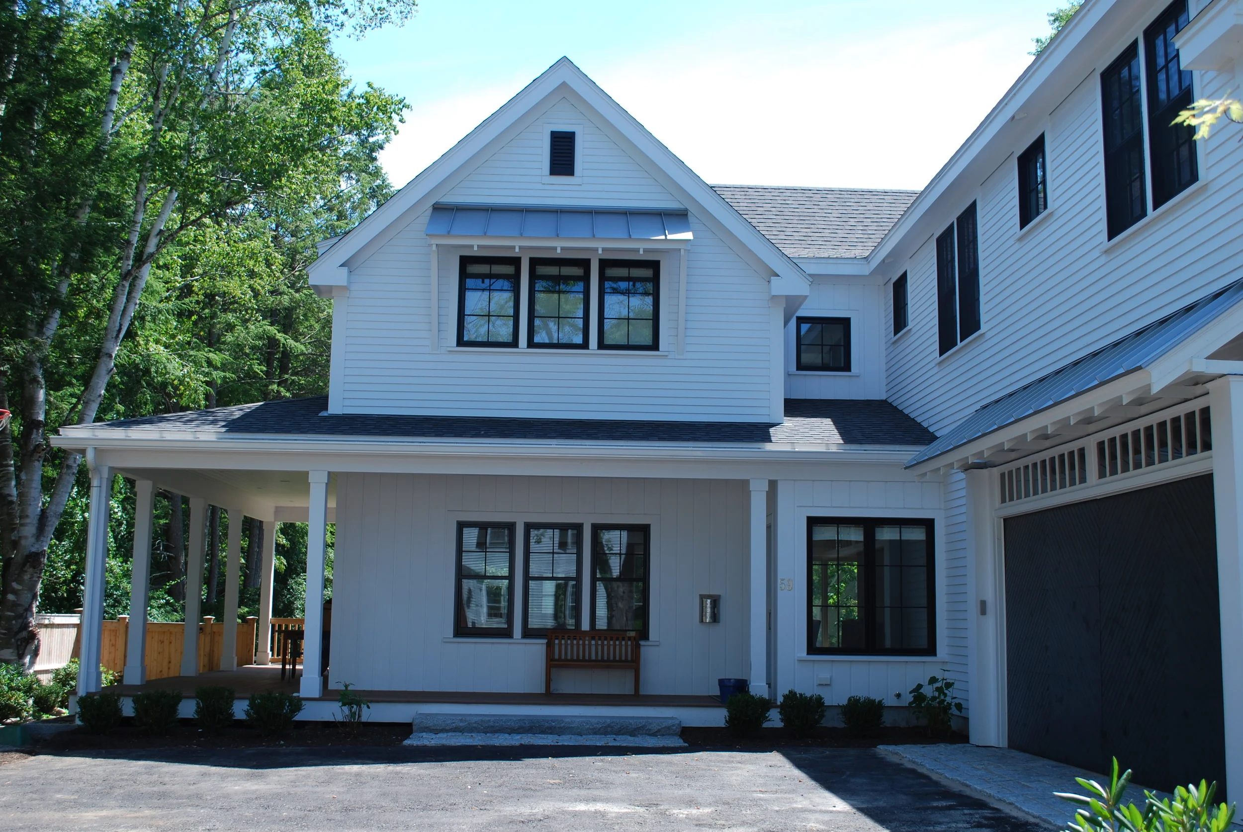 Newburyport Modern Barn Addition, Entry View