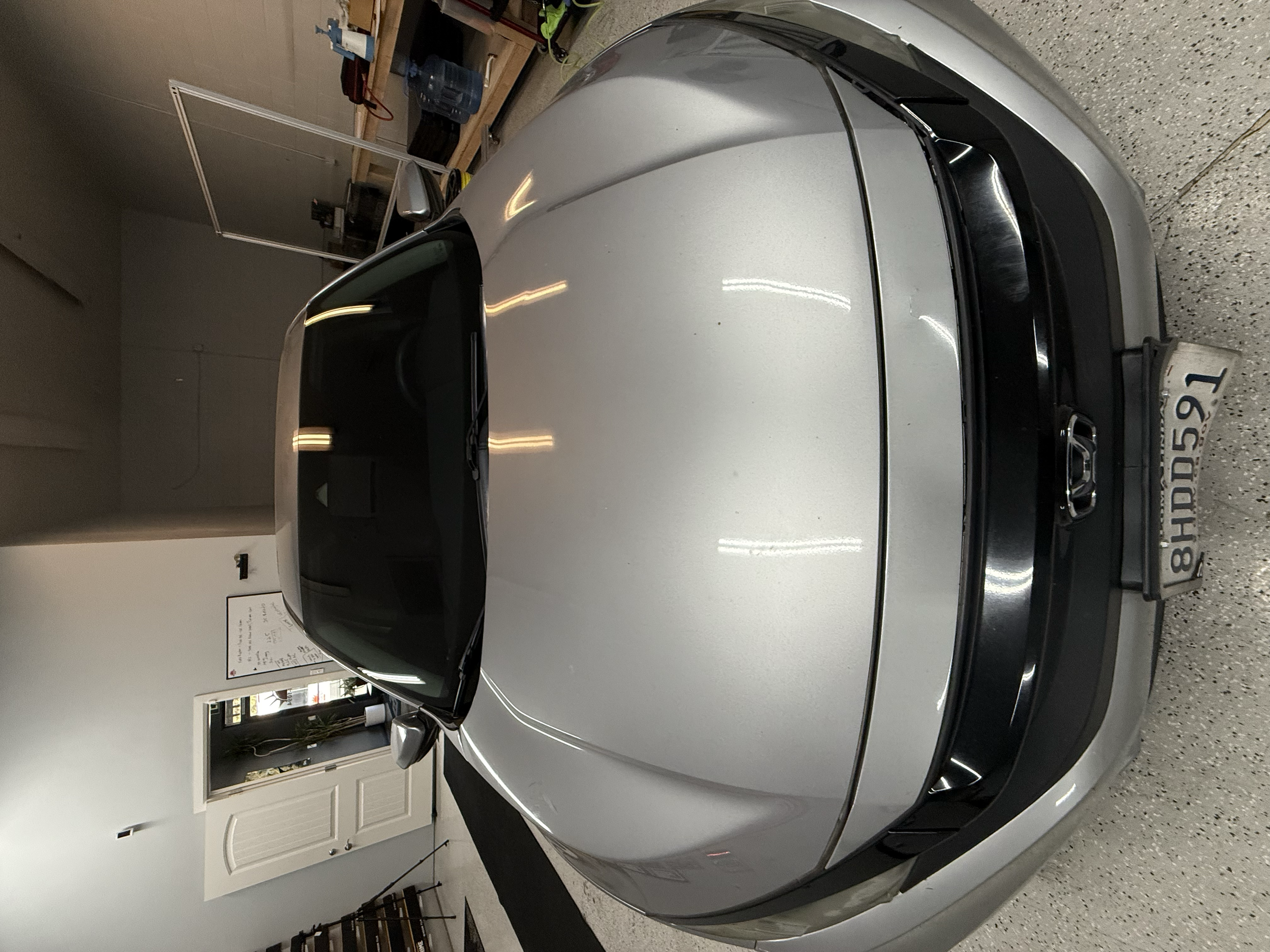 XPEL PPF installation for Hood of vehicle. Installation performed by Honest Tint & PPF in Yucaipa Ca.