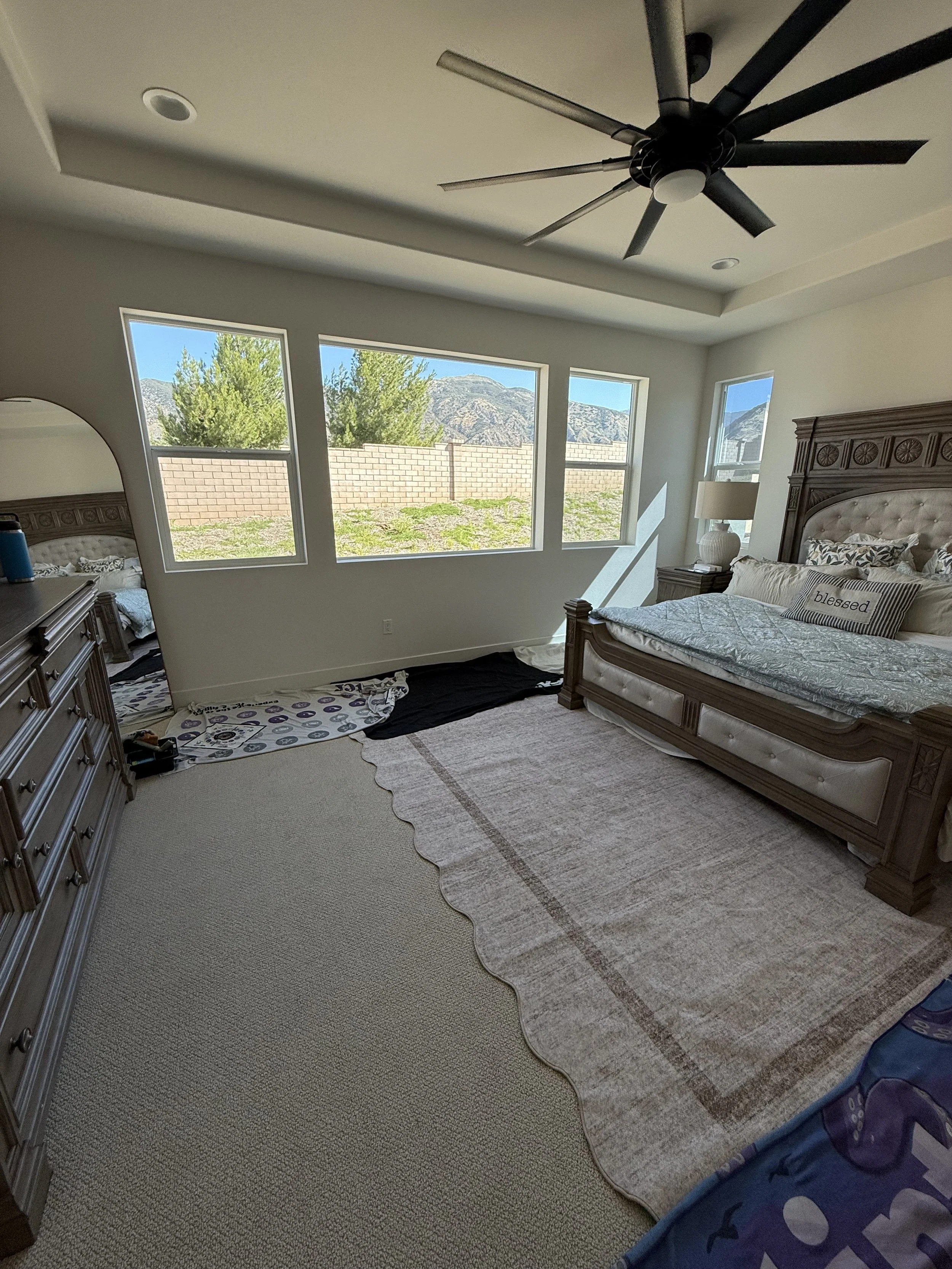 Window tint installation for bedroom in home