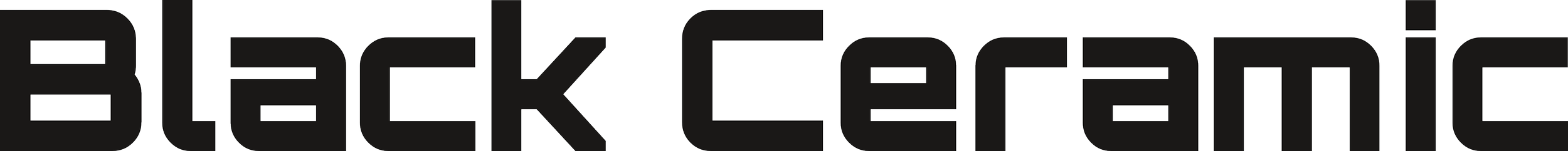 Text that reads 'Black Leather' in stylized black outline font on a black background.