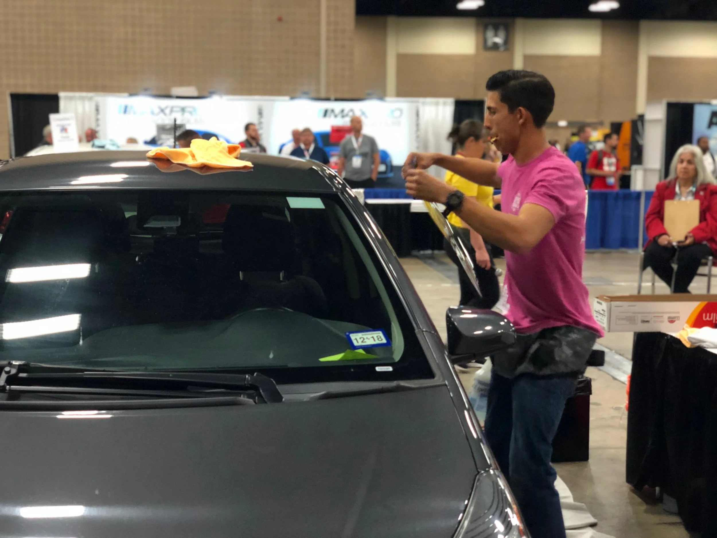 Danny Munoz owner of Honest Tint in Yucaipa CA during the international Window Film Conference and tint off.