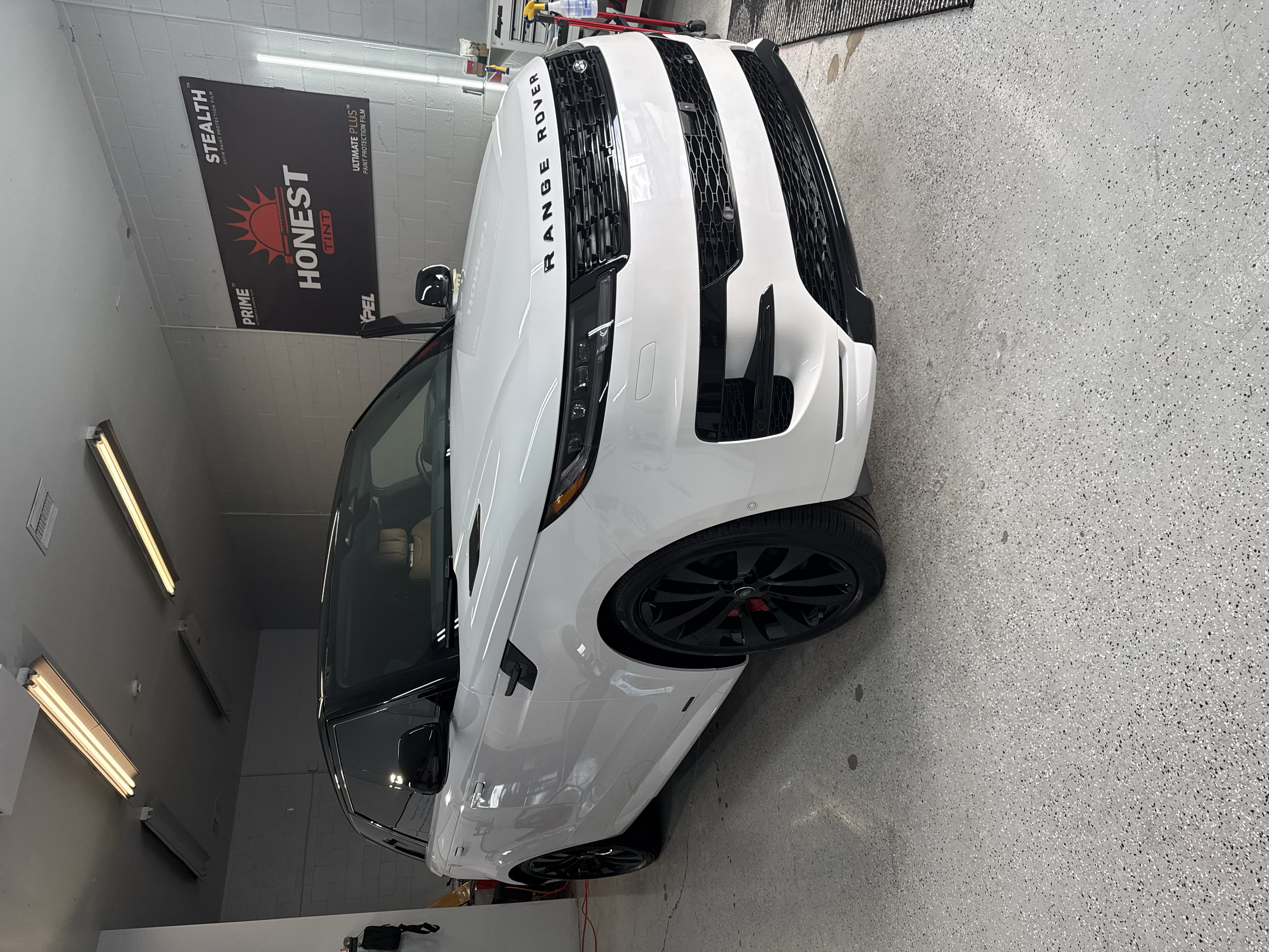 Range Rover Sport Had XPEL Paint Protection Film installed on all black parts. The rest of the Range Rover Sport was Ceramic Coated with XPEL Fusion Classic Ceramic Coating. At Honest Tint & PPF in Yucaipa Ca. 
