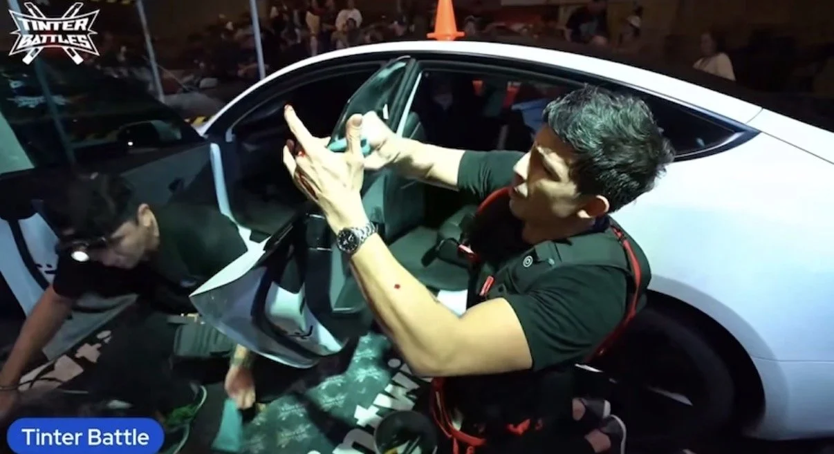 Danny Munoz owner of Honest Tint in Yucaipa CA. Competing in Tinter Battles in Houston Texas.