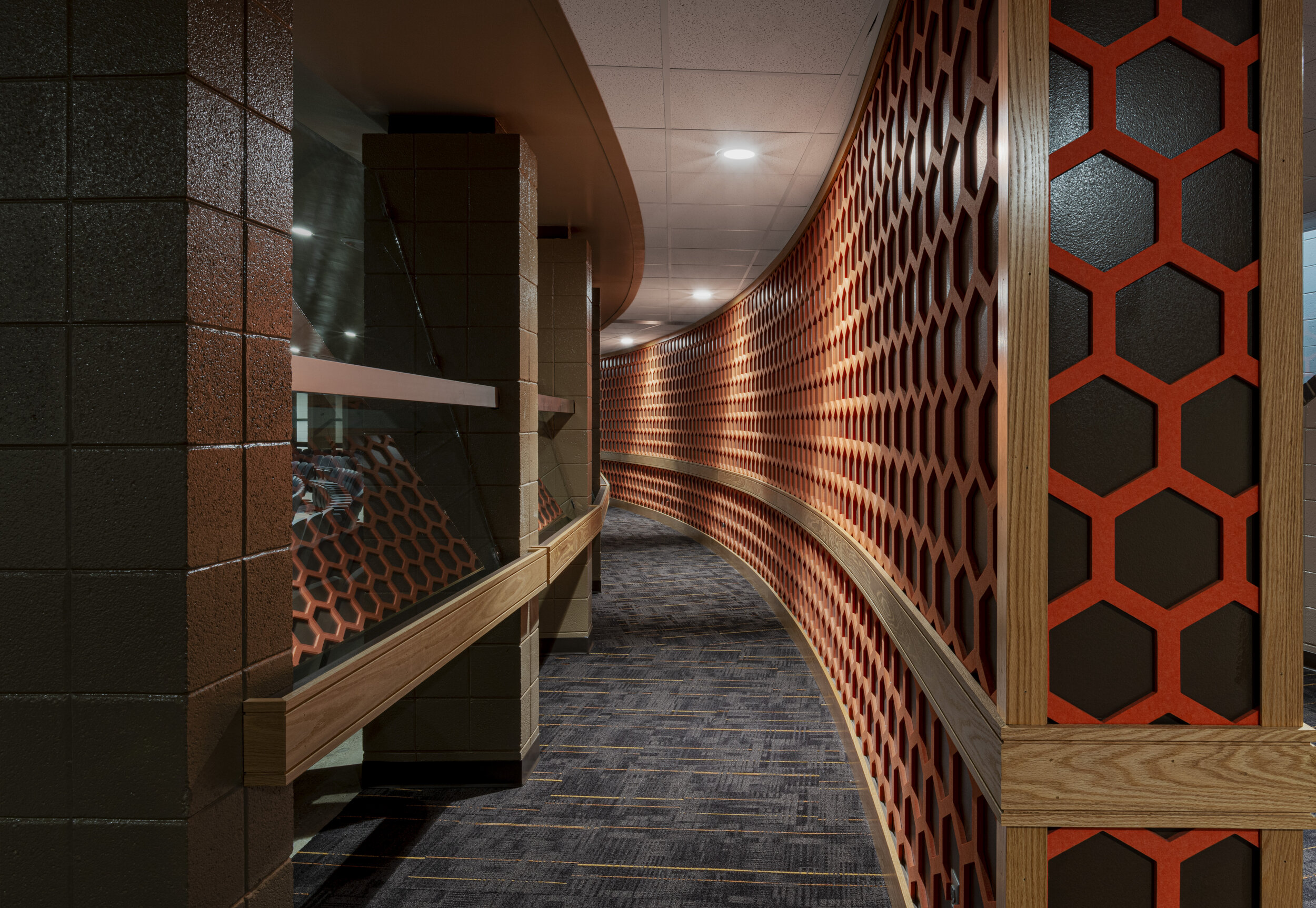 A stunning photo of a corridor taken by interior photographer Al Ensley.