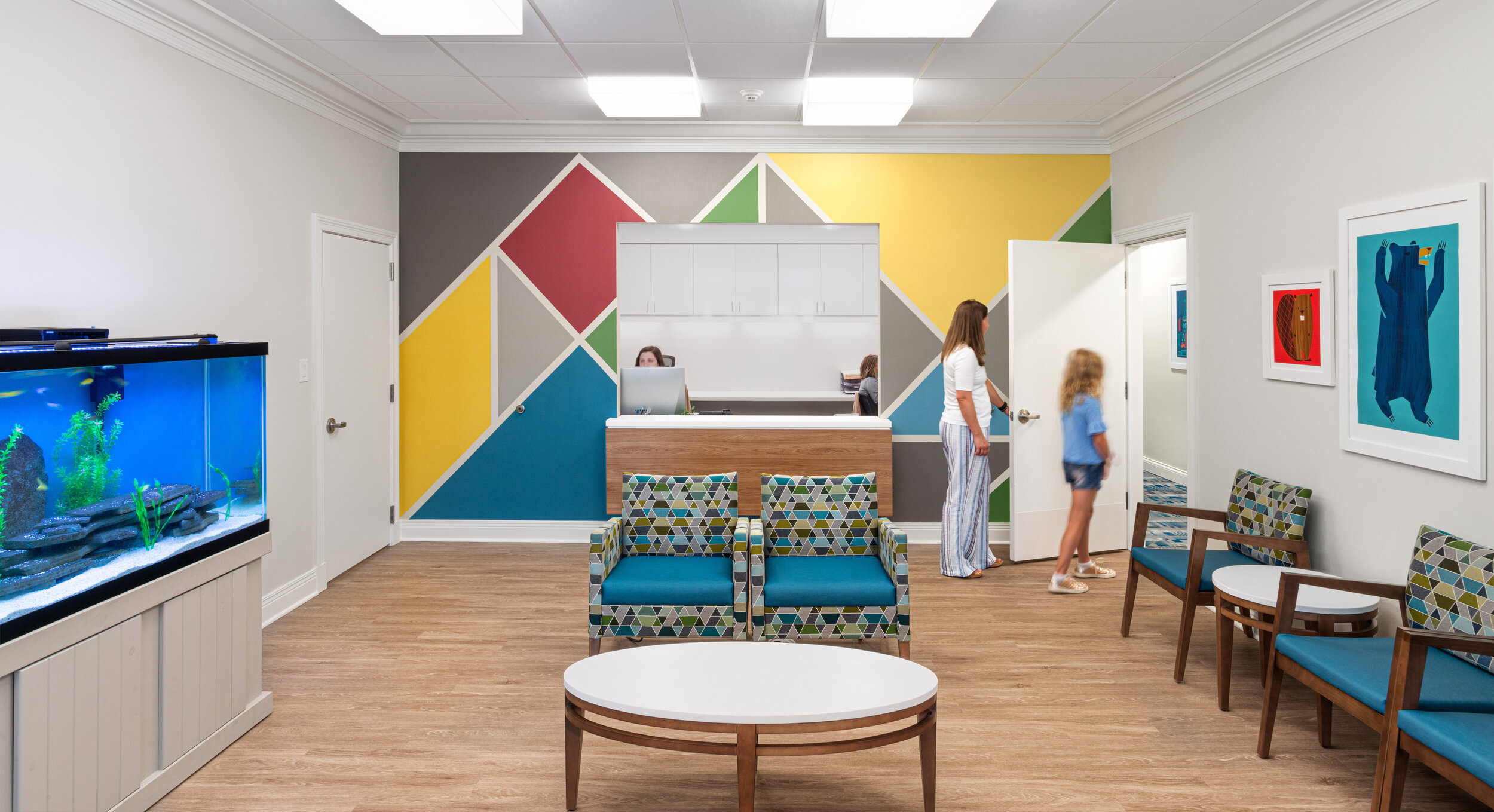 An interior photography of the consultation room at a healthcare center.