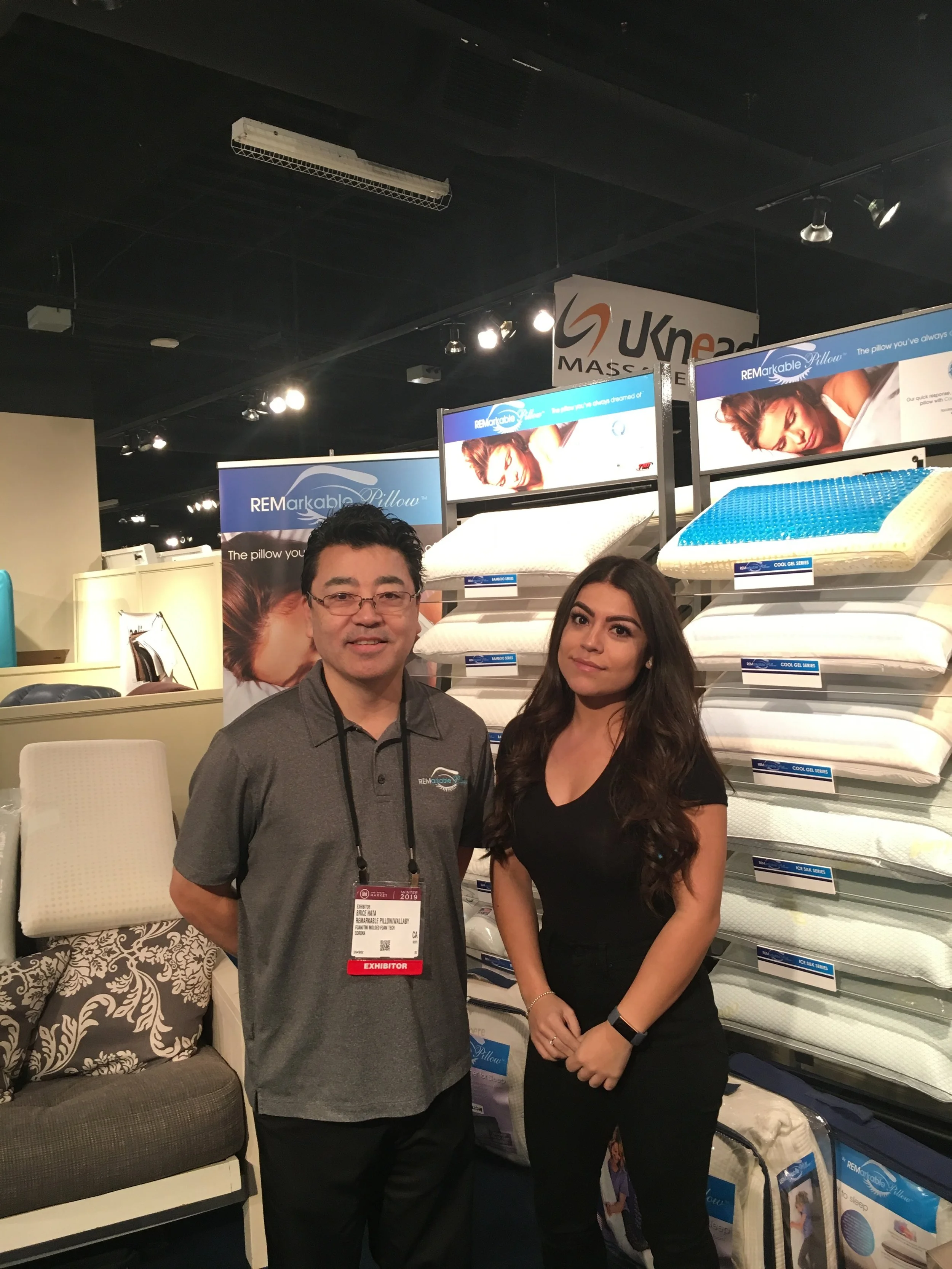 Brice Hata and Tania Lopez from TMI/Remarkable Pillow