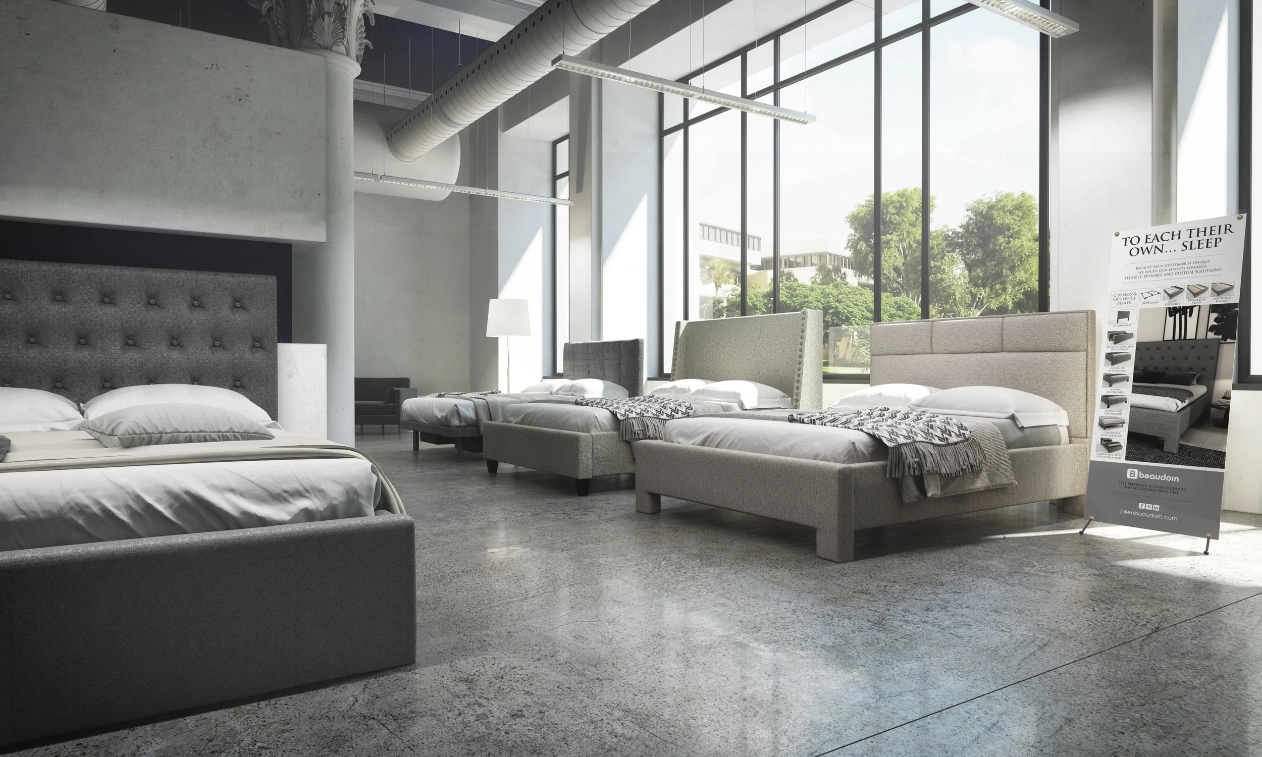 In-store display of Beaudoin products